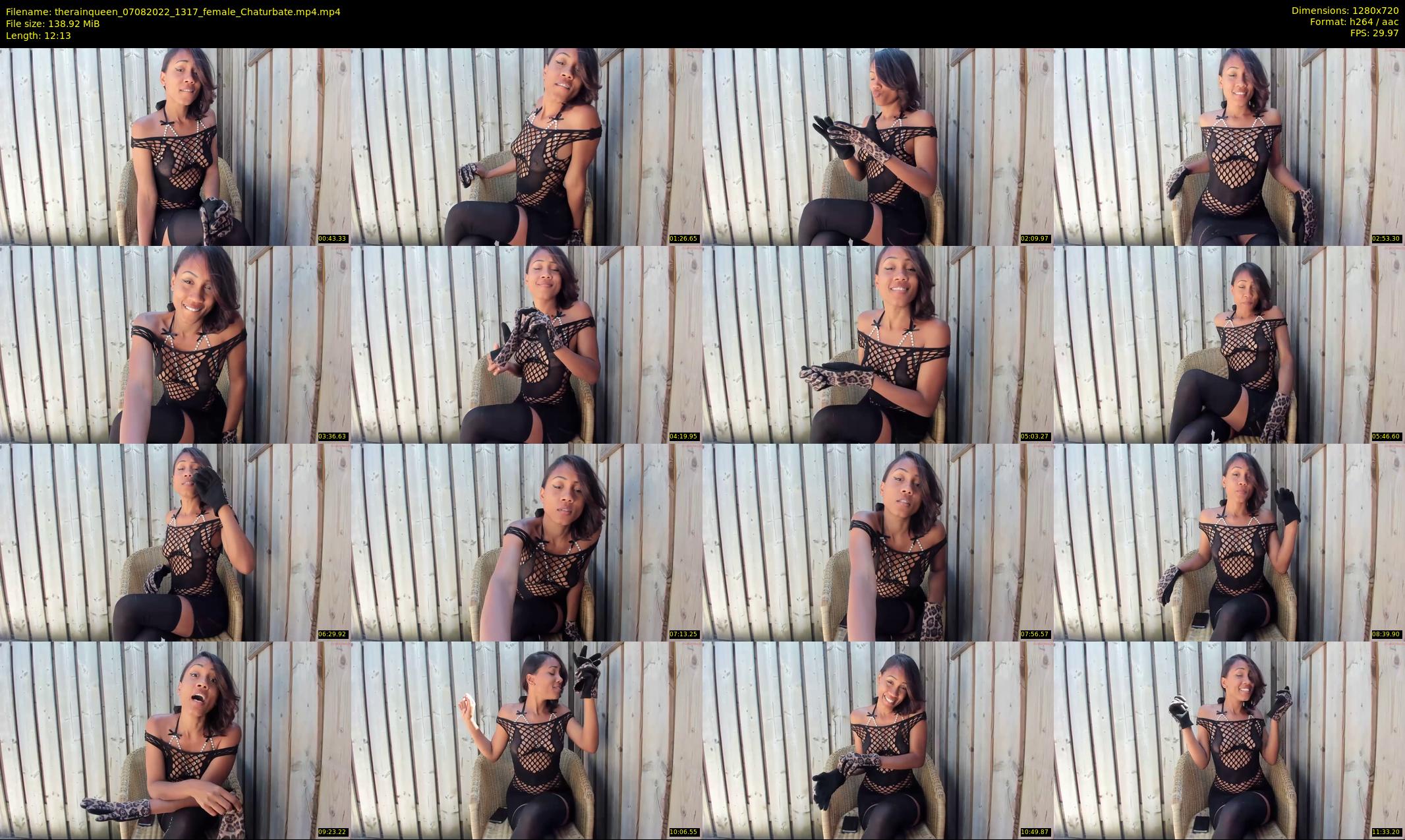 therainqueen — 13 minute Chaturbate female cam show recording, 720p, Aug 7, 2022