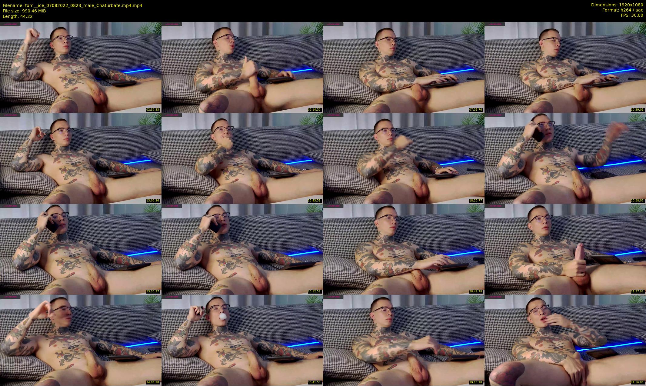 tom__ice — 45 minute Chaturbate male cam show recording, 1080p, Aug 7, 2022