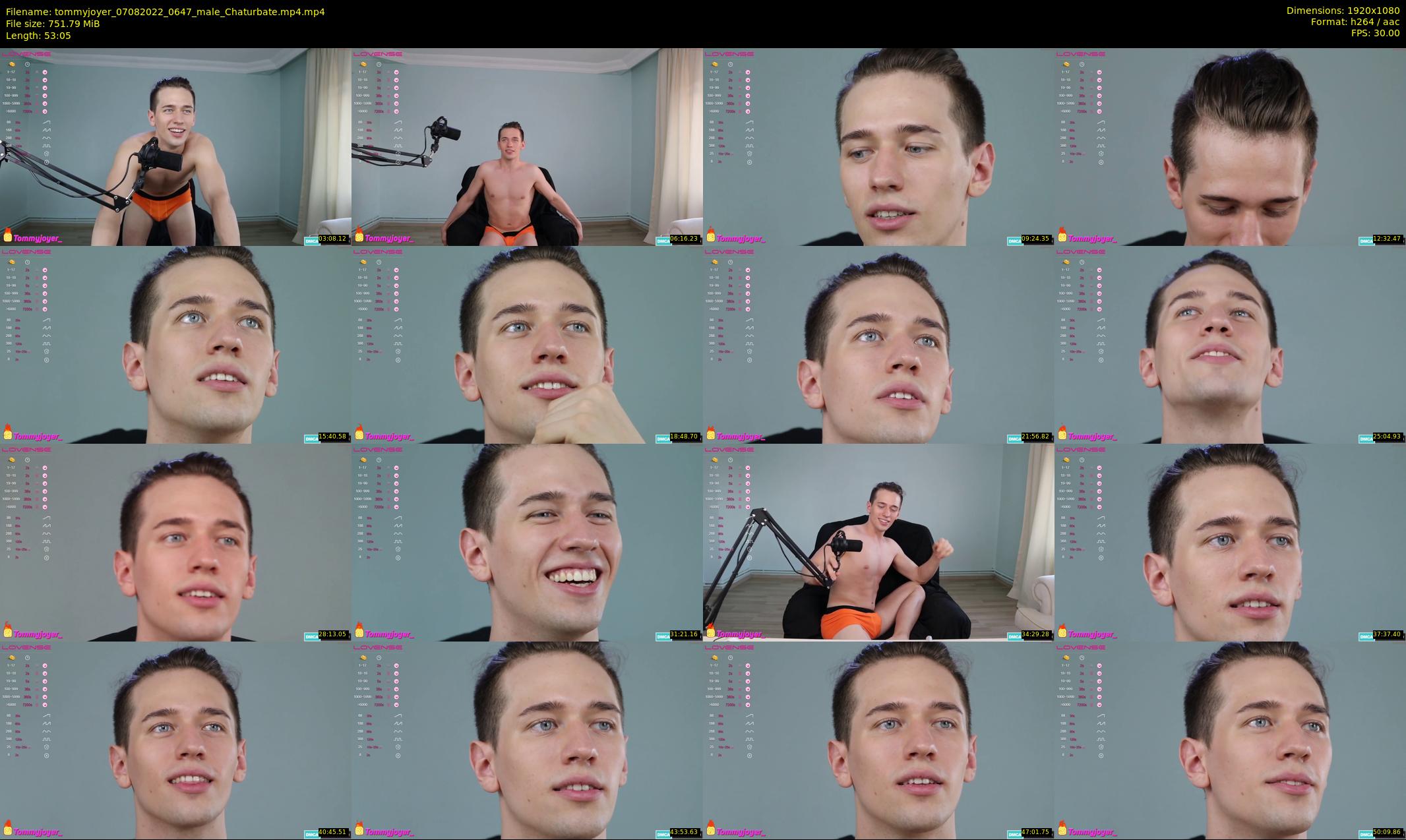 tommyjoyer — 54 minute Chaturbate male cam show recording, 1080p, Aug 7, 2022