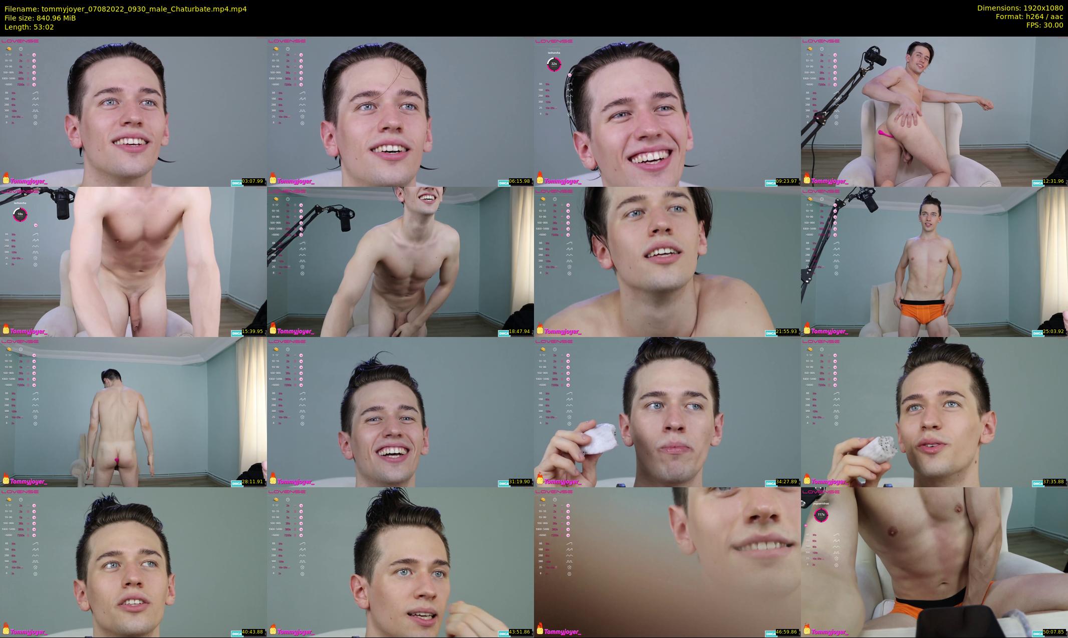 tommyjoyer — 54 minute Chaturbate male cam show recording, 1080p, Aug 7, 2022