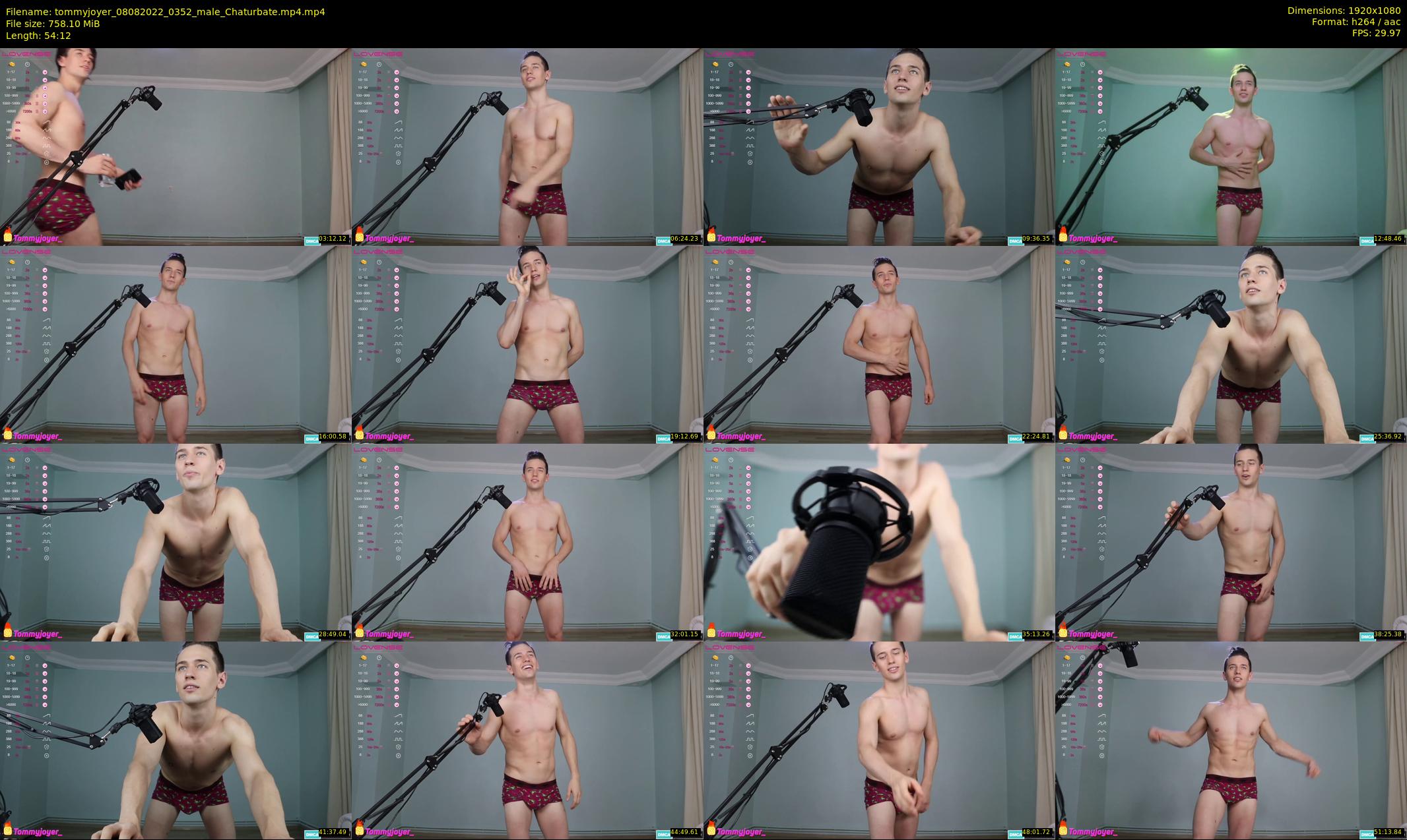 tommyjoyer — 55 minute Chaturbate male cam show recording, 1080p, Aug 8, 2022