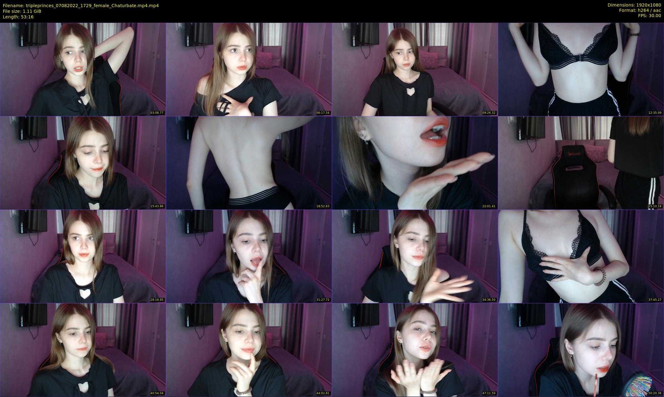 tripleprinces — 54 minute Chaturbate female cam show recording, 1080p, Aug 7, 2022