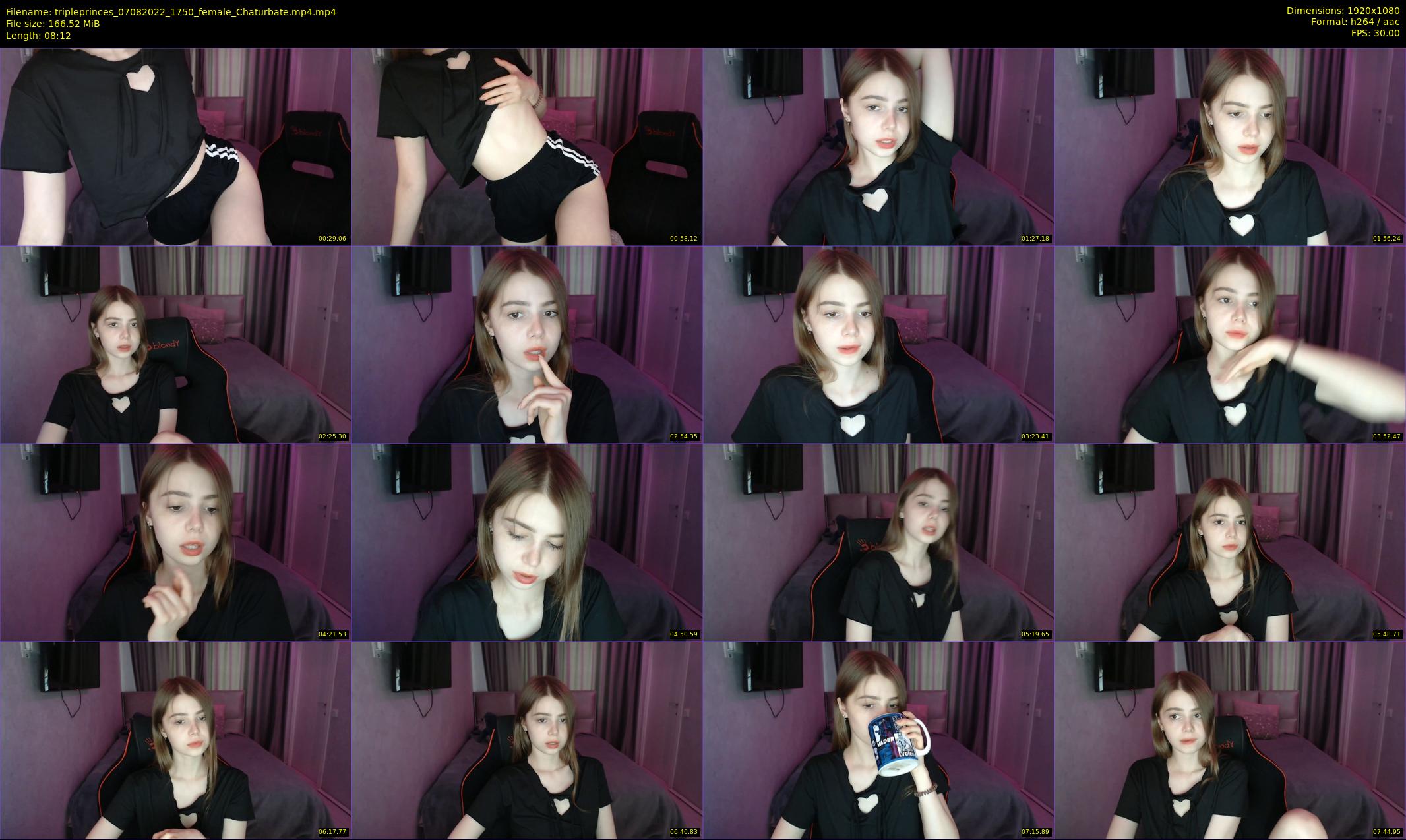 tripleprinces — 9 minute Chaturbate female cam show recording, 1080p, Aug 7, 2022