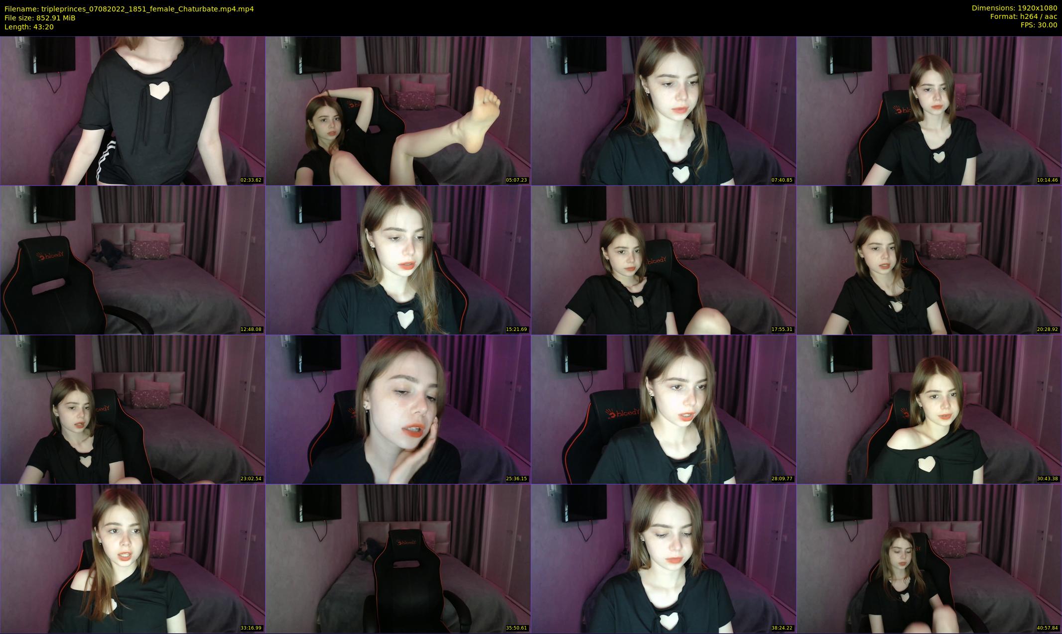 tripleprinces — 44 minute Chaturbate female cam show recording, 1080p, Aug 7, 2022