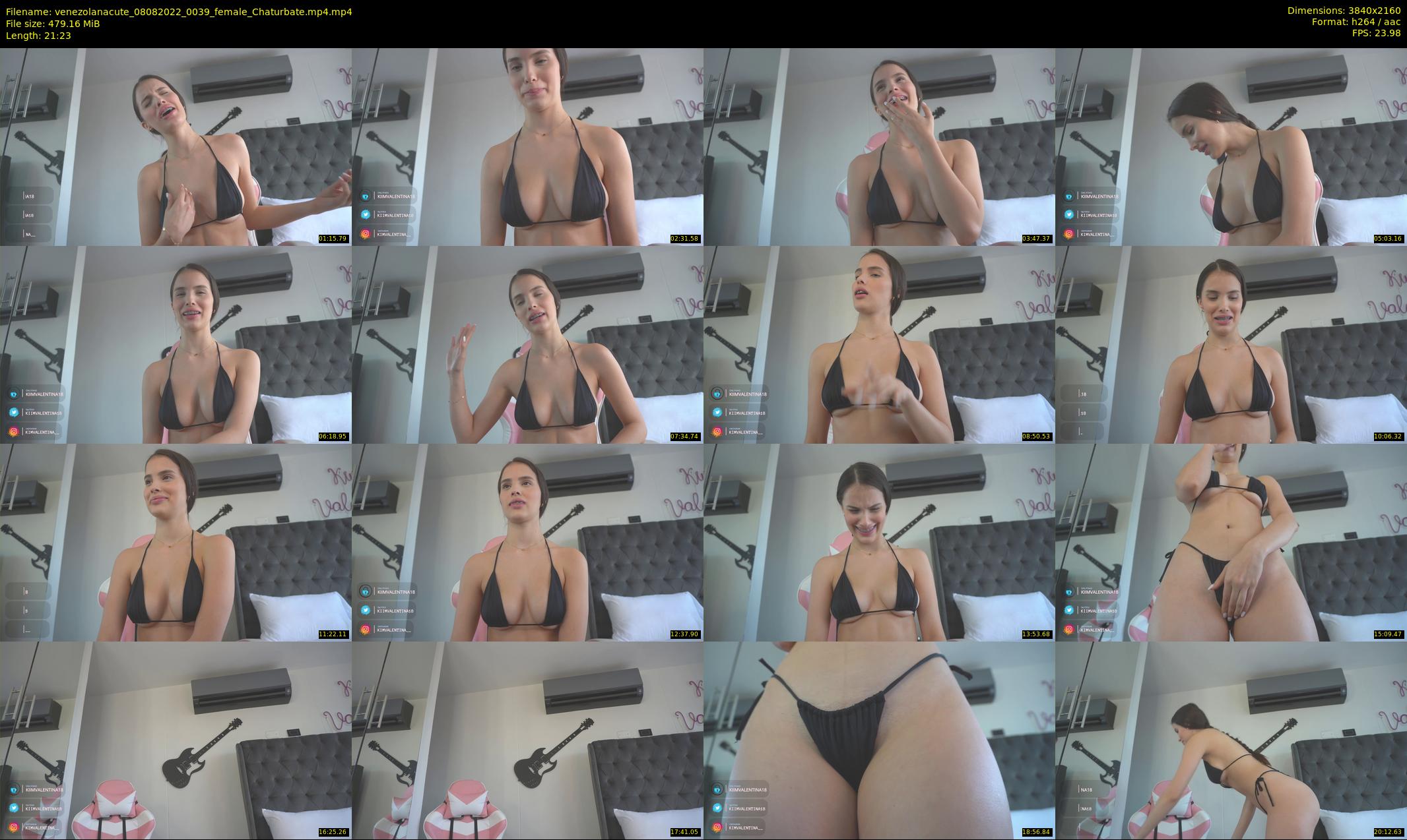 venezolanacute — 22 minute Chaturbate female cam show recording, 4K, Aug 8, 2022