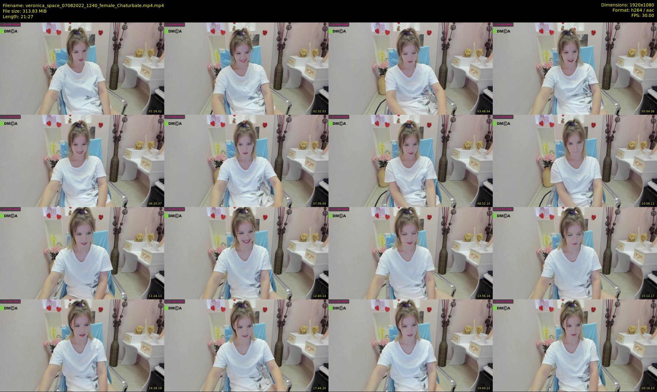 veronica_space — 22 minute Chaturbate female cam show recording, 1080p, Aug 7, 2022