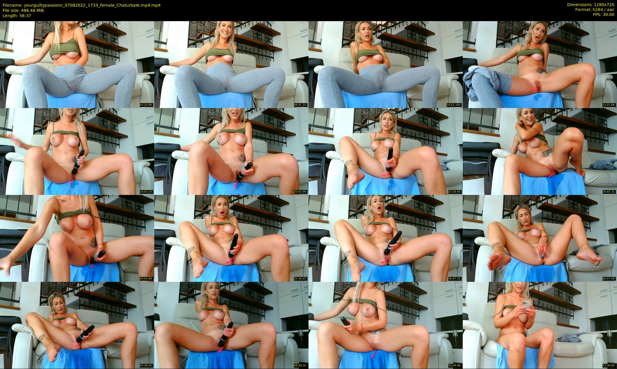 yourguiltypassionn — 57 minute Chaturbate female cam show recording, 720p, Aug 7, 2022