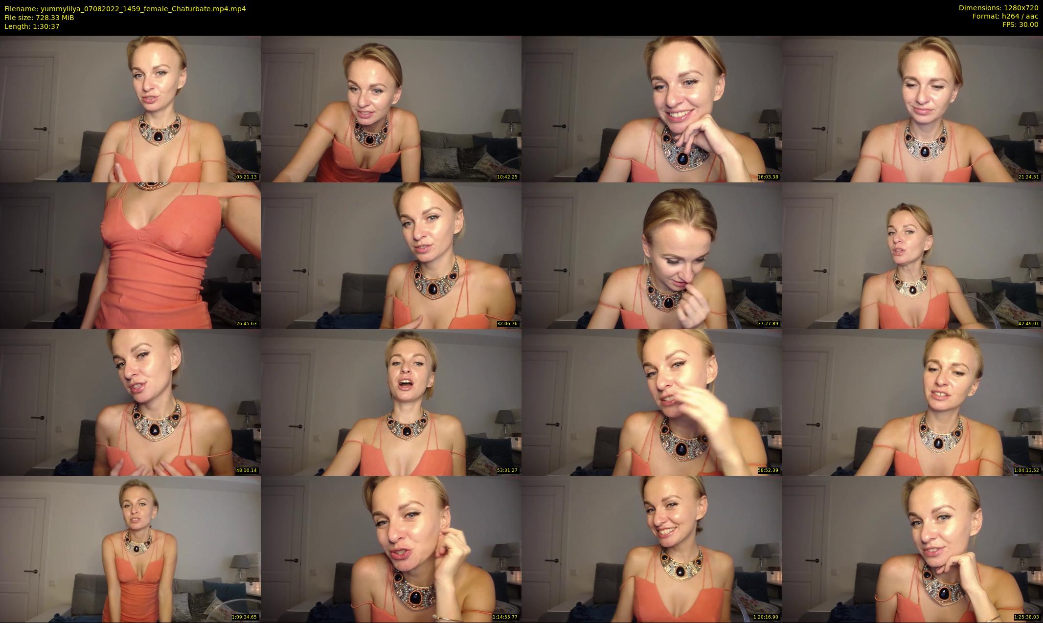 yummylilya — 91 minute Chaturbate female cam show recording, 720p, Aug 7, 2022