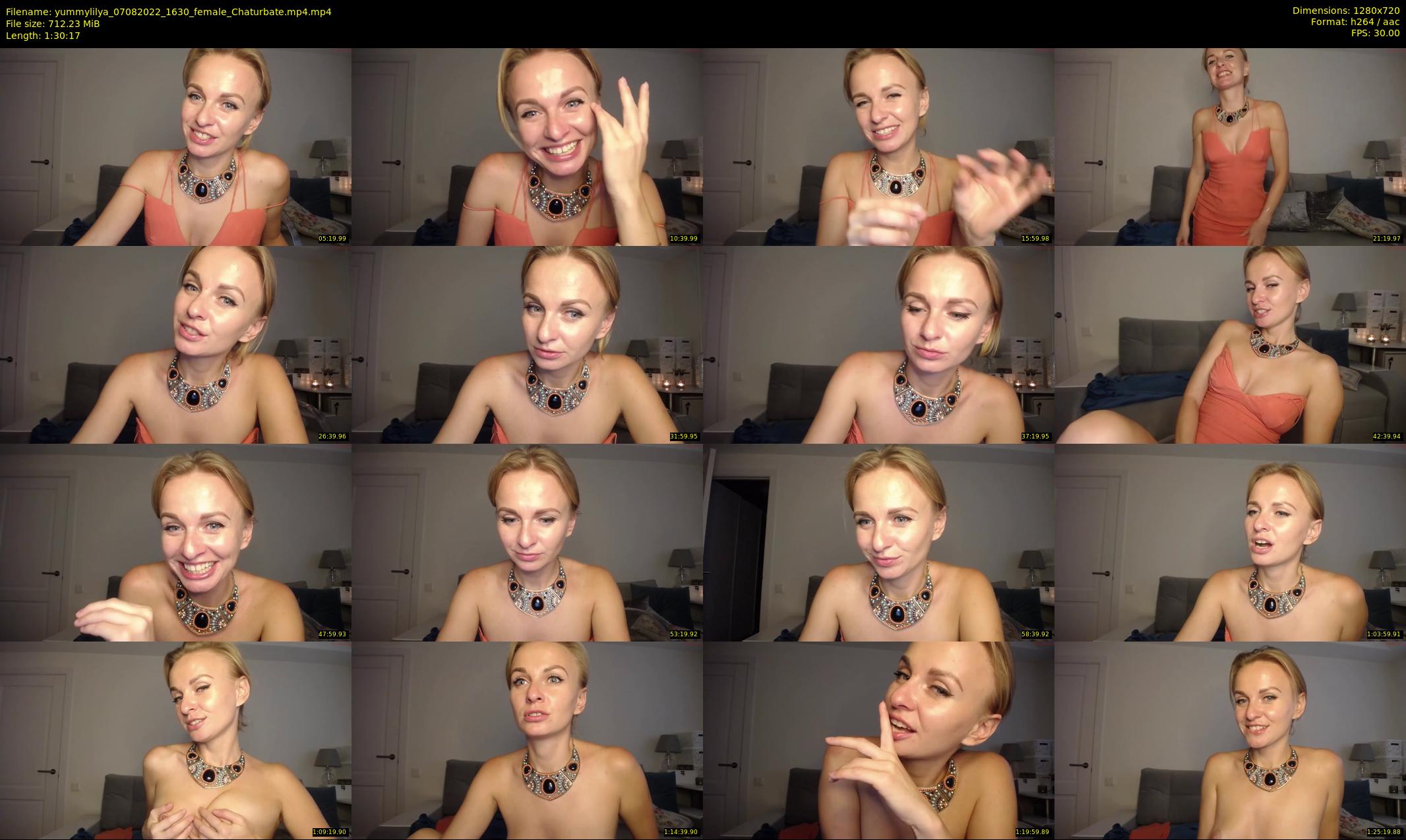yummylilya — 91 minute Chaturbate female cam show recording, 720p, Aug 7, 2022