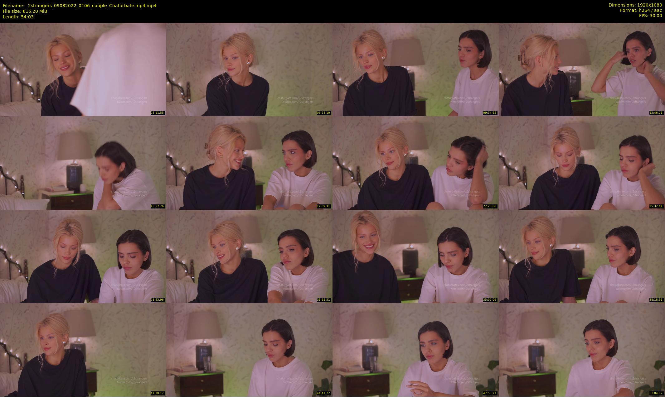 _2strangers — 55 minute Chaturbate couple cam show recording, 1080p, Aug 9, 2022