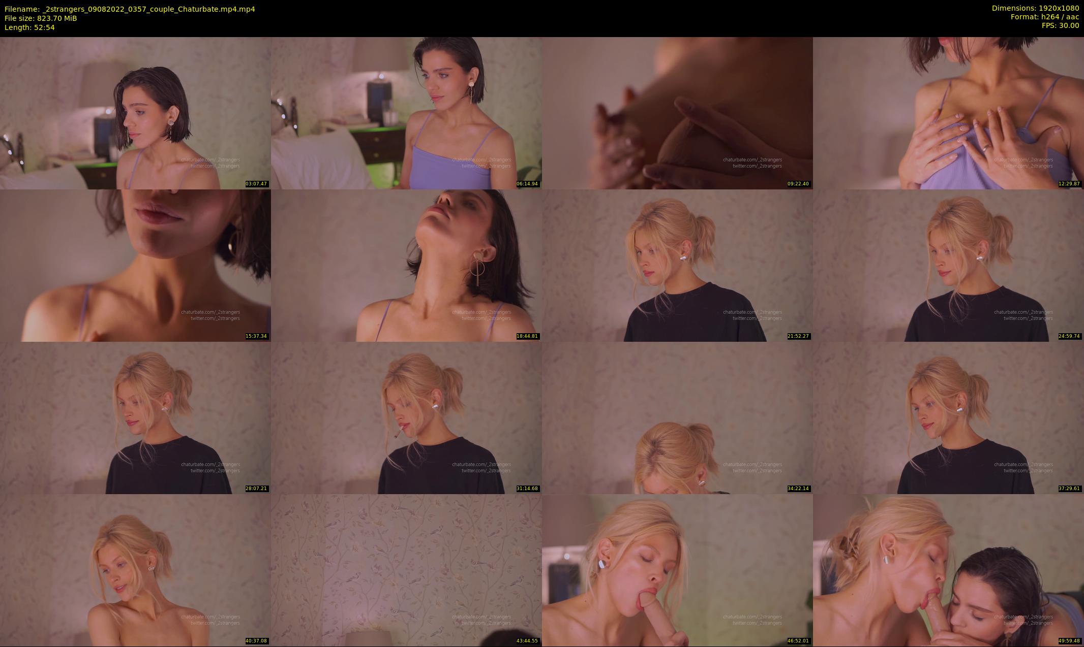 _2strangers — 53 minute Chaturbate couple cam show recording, 1080p, Aug 9, 2022