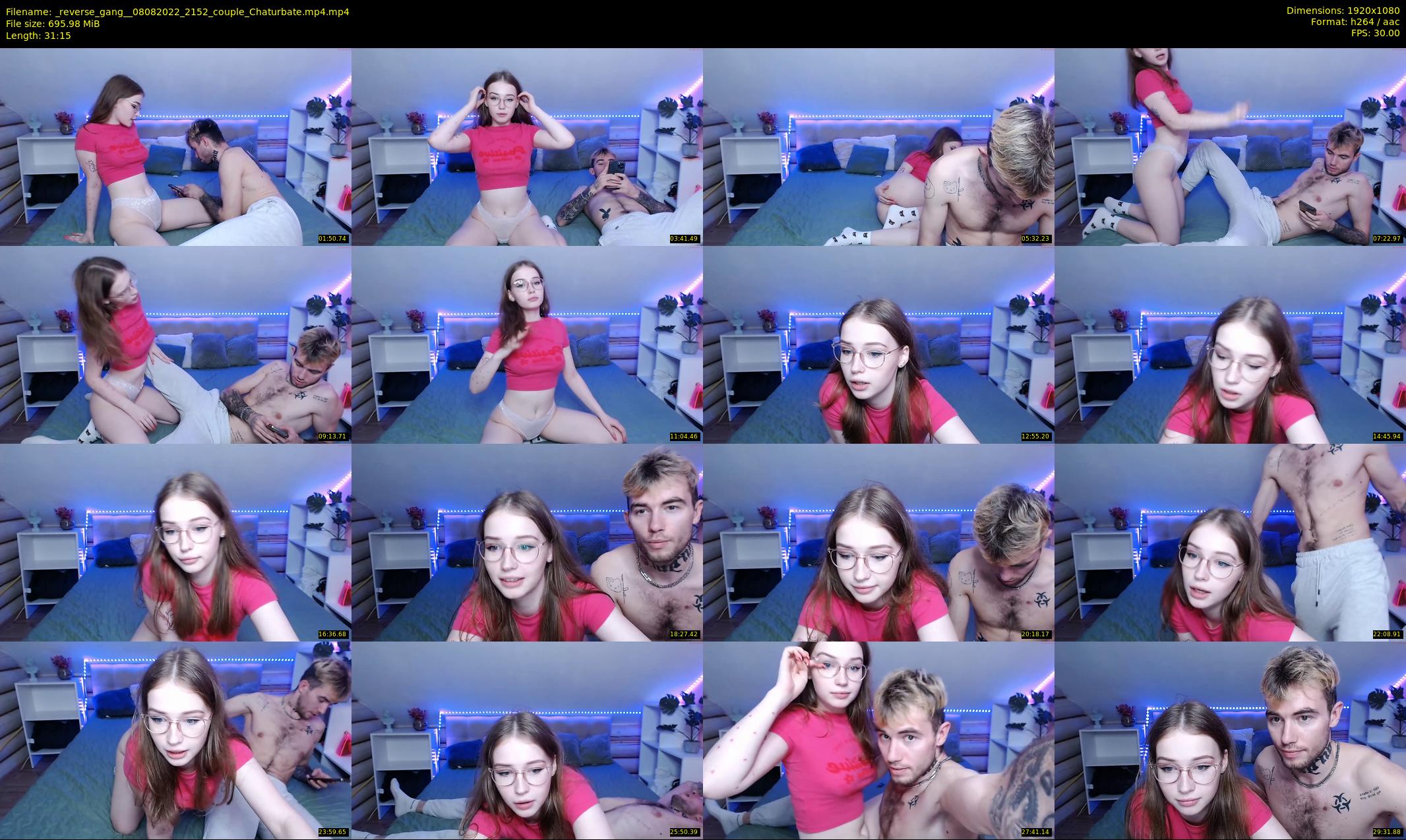 _reverse_gang_ — 32 minute Chaturbate couple cam show recording, 1080p, Aug 8, 2022