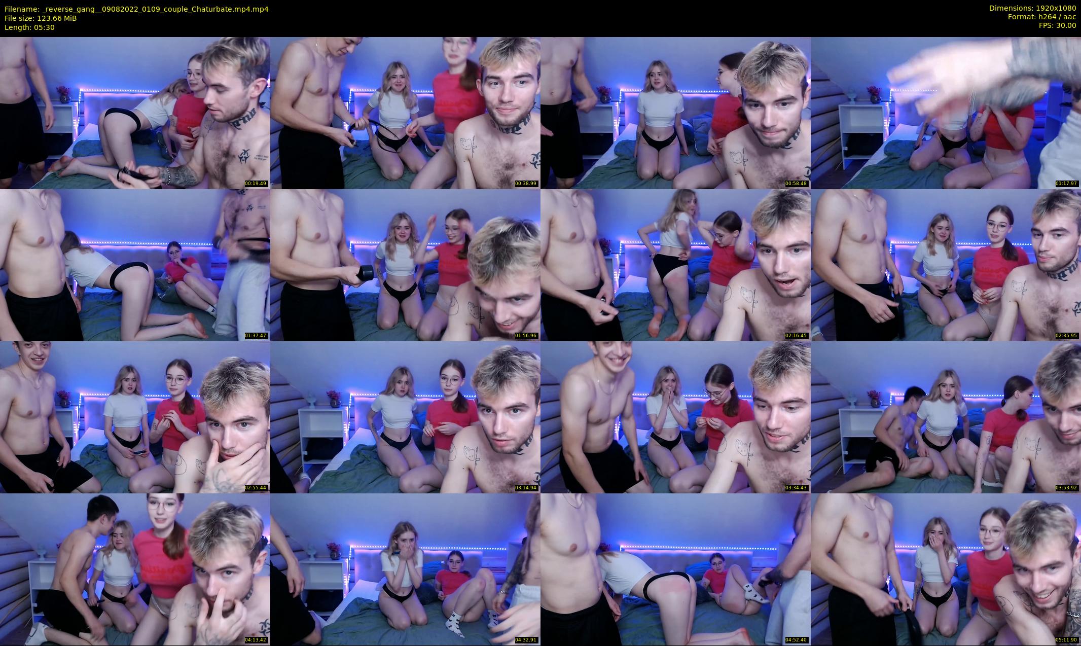 _reverse_gang_ — 6 minute Chaturbate couple cam show recording, 1080p, Aug 9, 2022