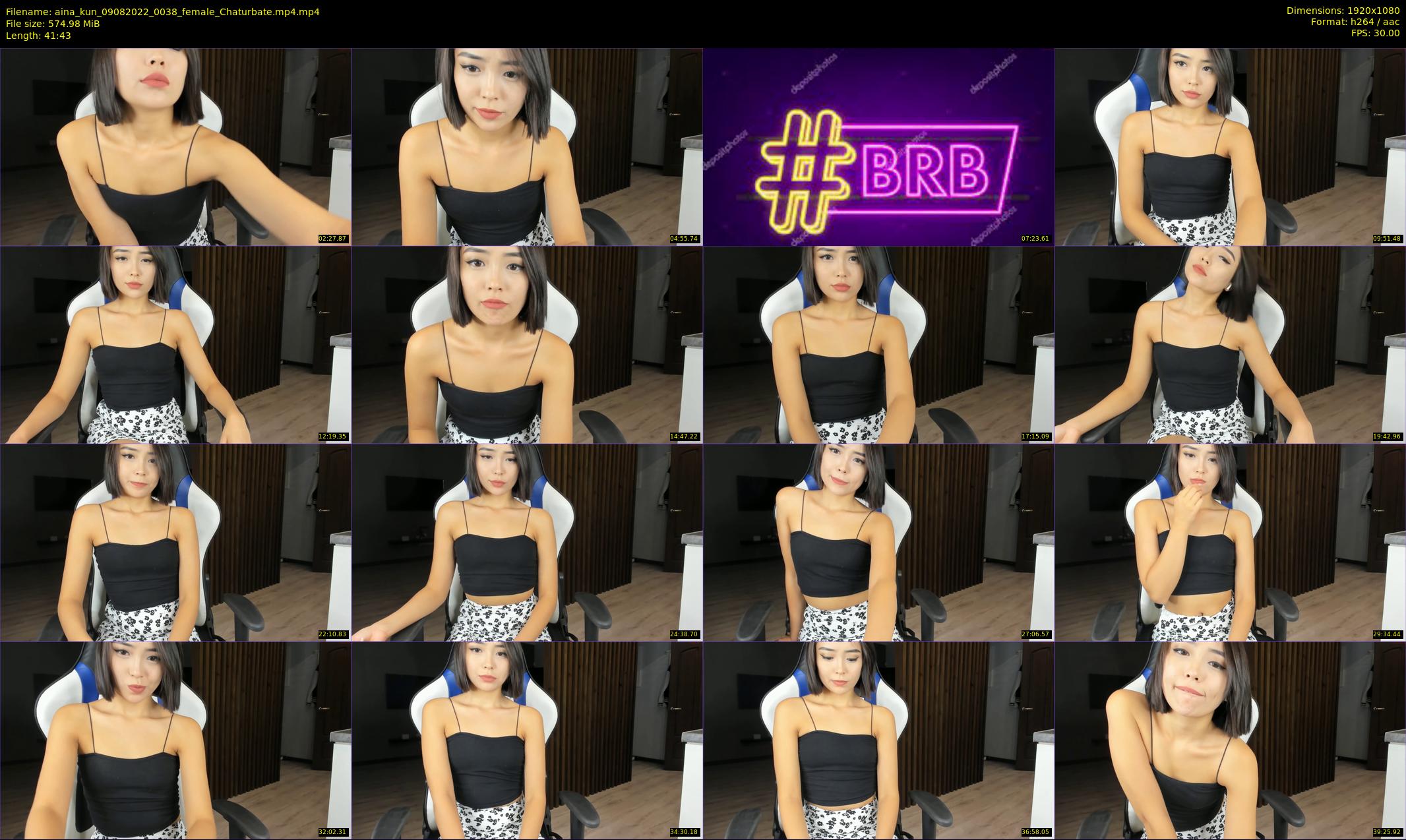 aina_kun — 42 minute Chaturbate female cam show recording, 1080p, Aug 9, 2022