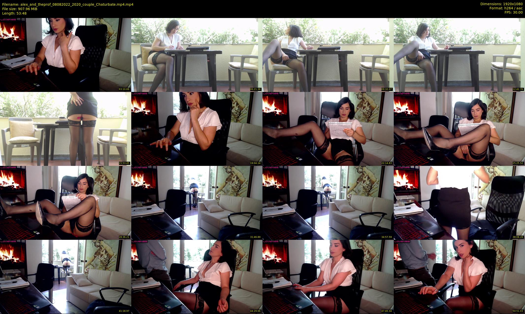 alex_and_theprof — 54 minute Chaturbate couple cam show recording, 1080p, Aug 8, 2022