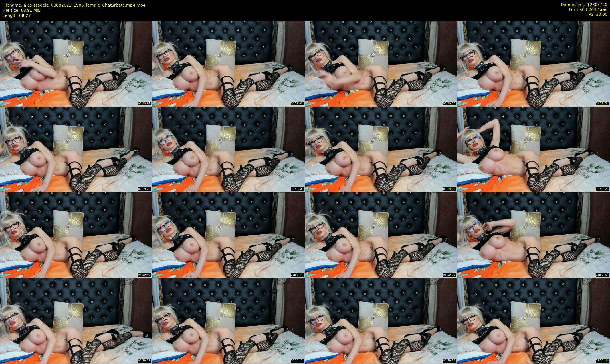 alexissadele — 9 minute Chaturbate female cam show recording, 720p, Aug 8, 2022