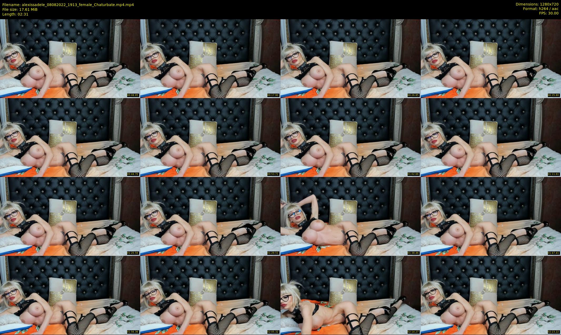 alexissadele — 3 minute Chaturbate female cam show recording, 720p, Aug 8, 2022