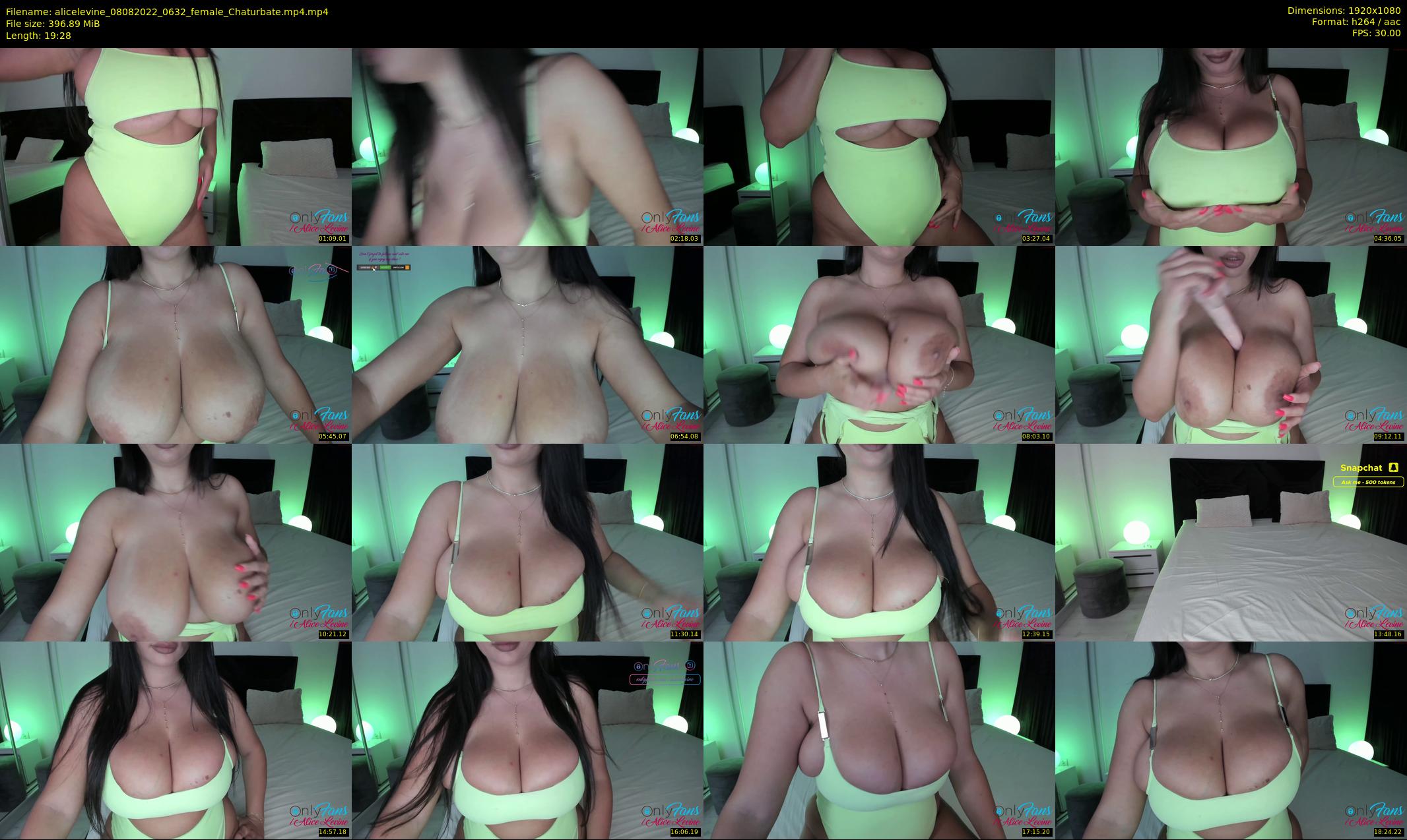 alicelevine — 20 minute Chaturbate female cam show recording, 1080p, Aug 8, 2022