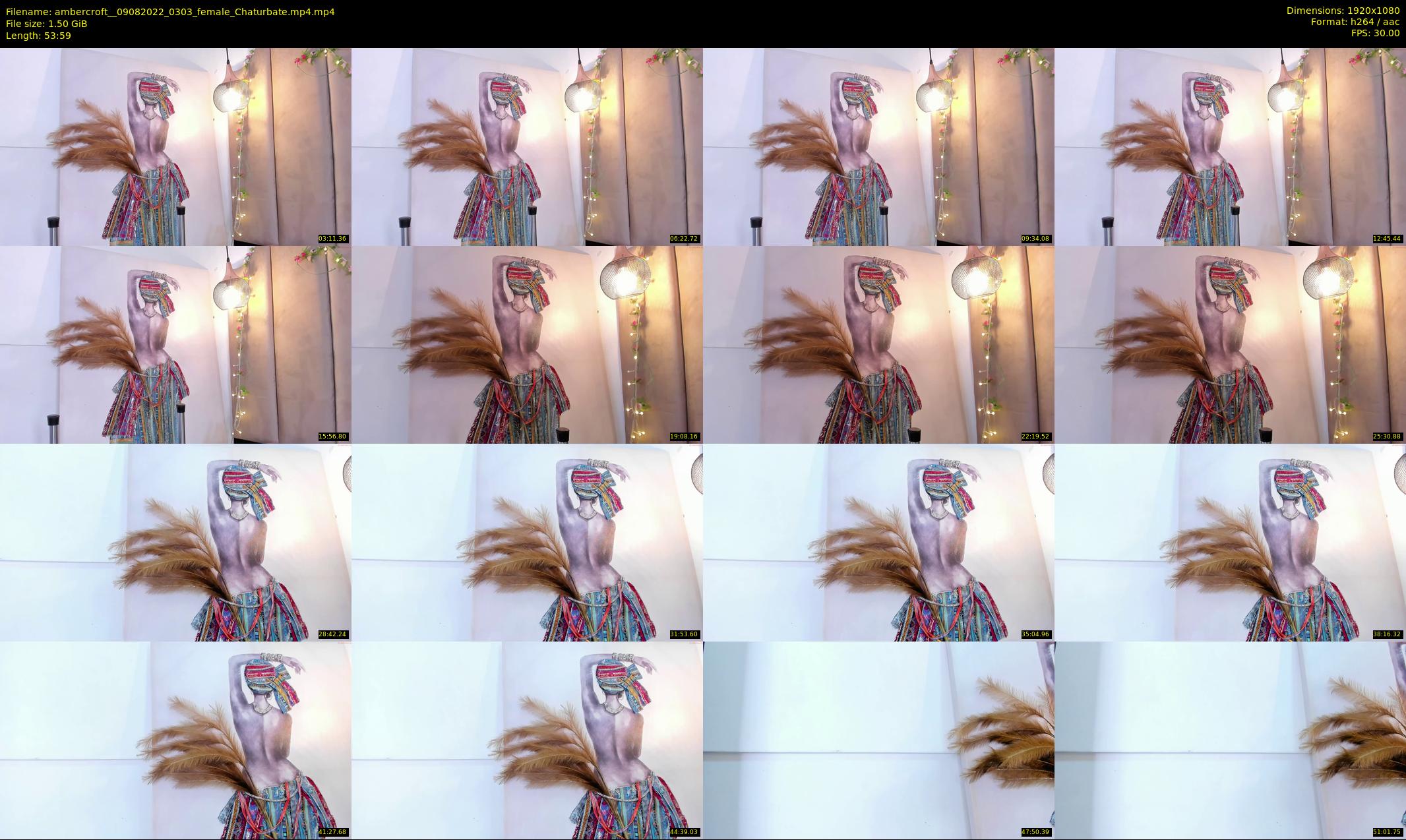ambercroft_ — 54 minute Chaturbate female cam show recording, 1080p, Aug 9, 2022