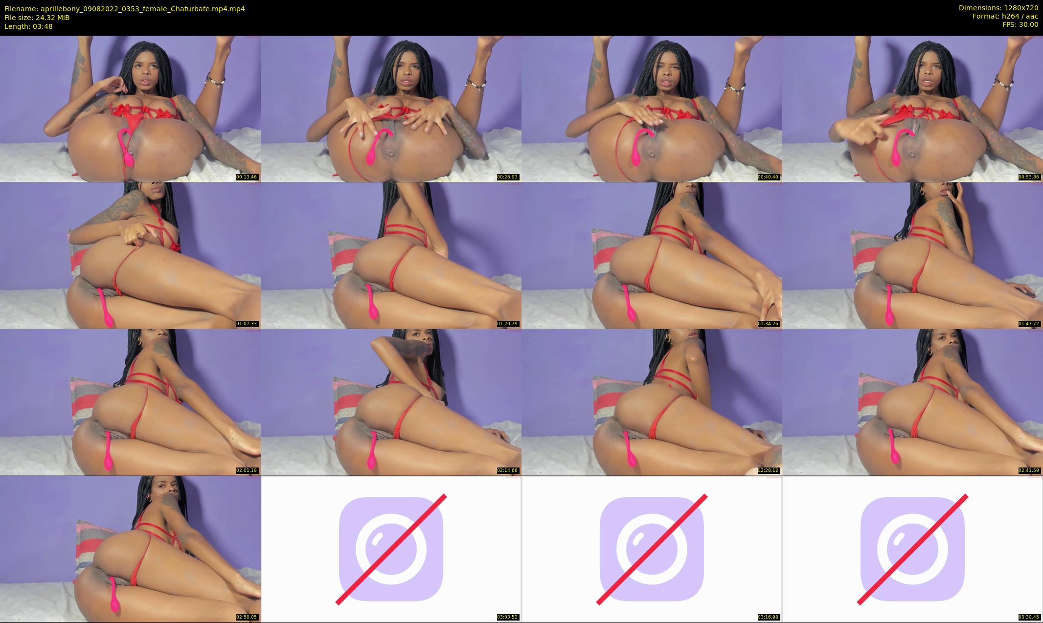 aprillebony — 4 minute Chaturbate female cam show recording, 720p, Aug 9, 2022
