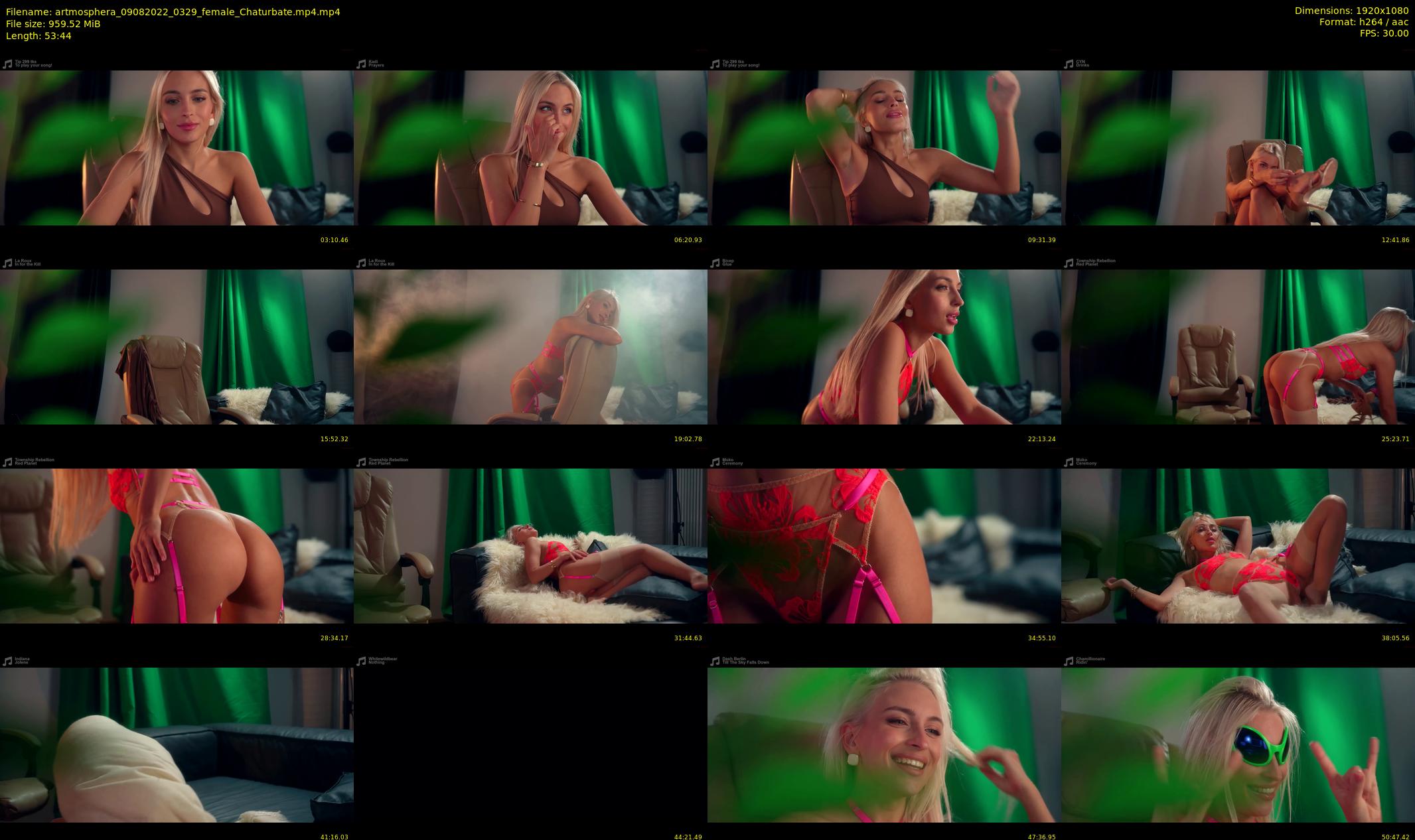 artmosphera — 54 minute Chaturbate female cam show recording, 1080p, Aug 9, 2022