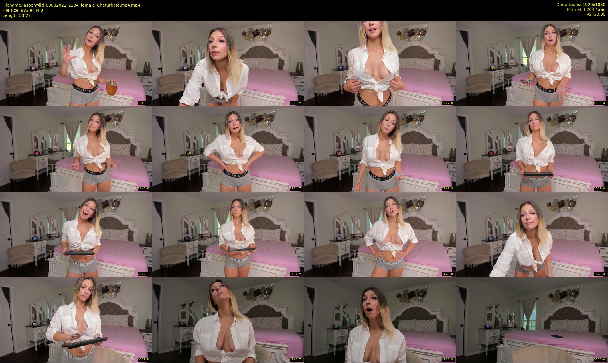 aspenwild — 54 minute Chaturbate female cam show recording, 1080p, Aug 8, 2022