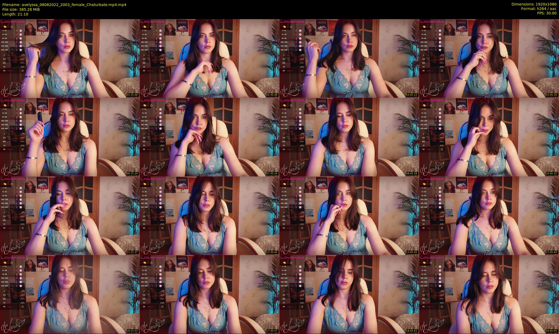 avelyssa — 22 minute Chaturbate female cam show recording, 1080p, Aug 8, 2022