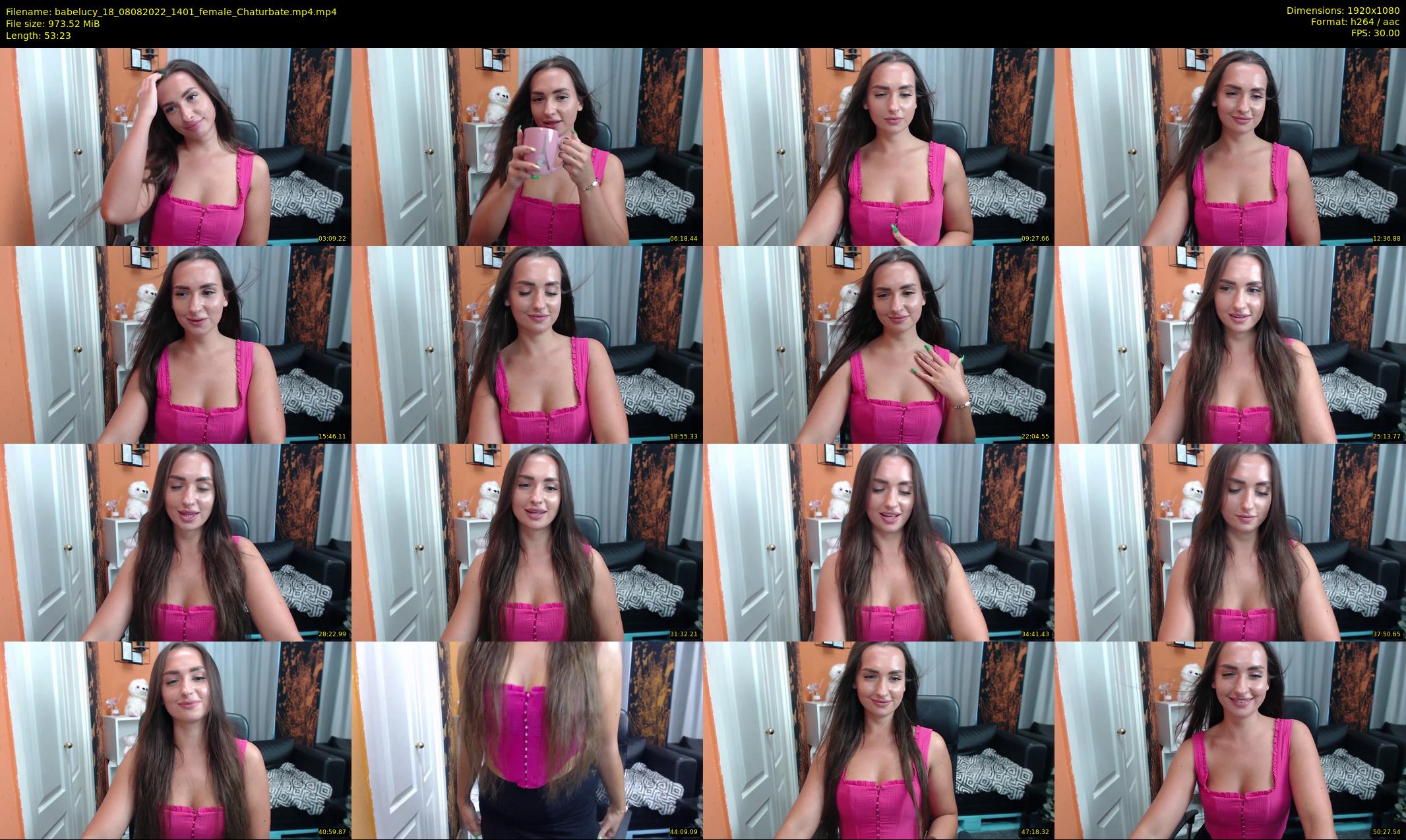 babelucy_18 — 54 minute Chaturbate female cam show recording, 1080p, Aug 8, 2022