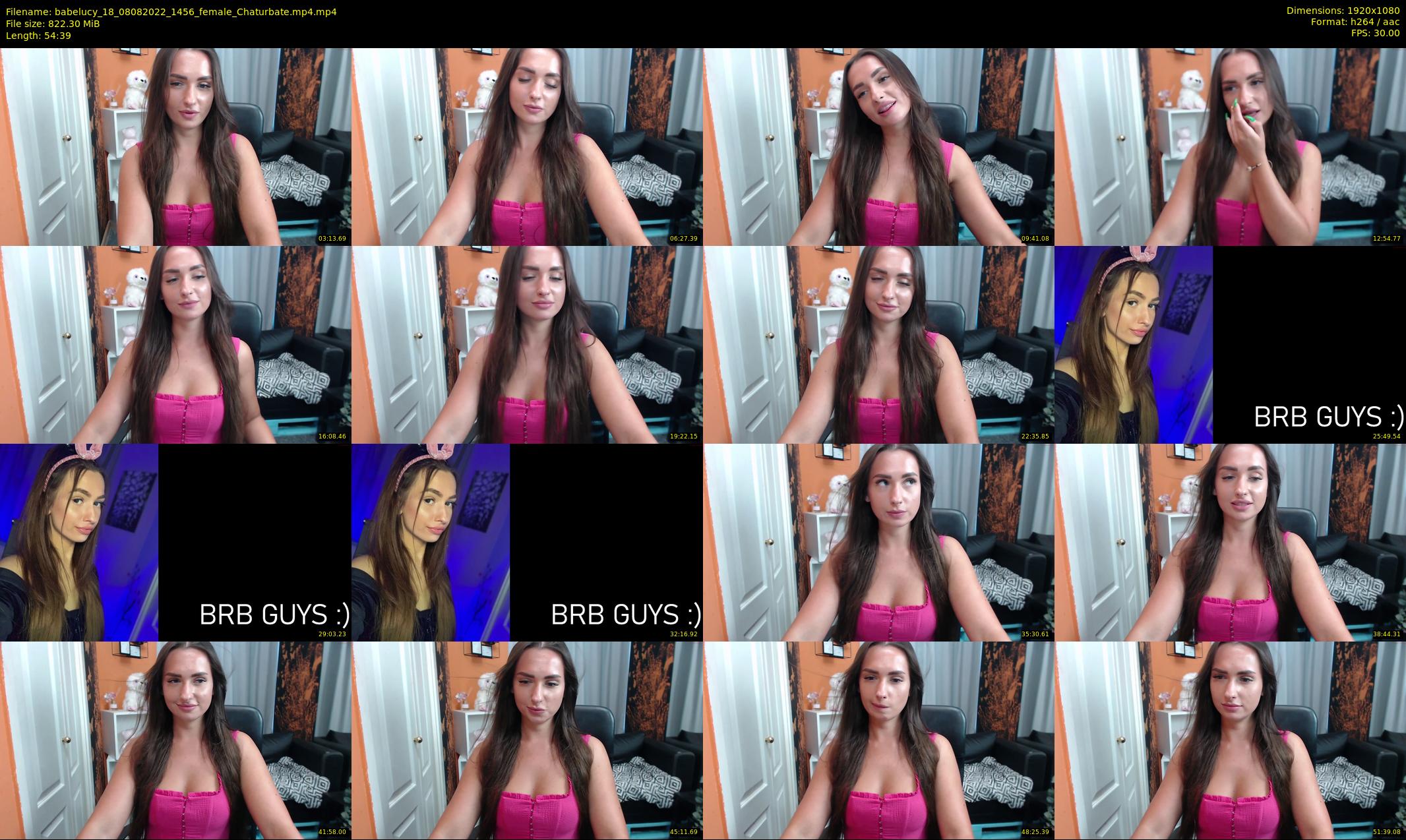 babelucy_18 — 55 minute Chaturbate female cam show recording, 1080p, Aug 8, 2022