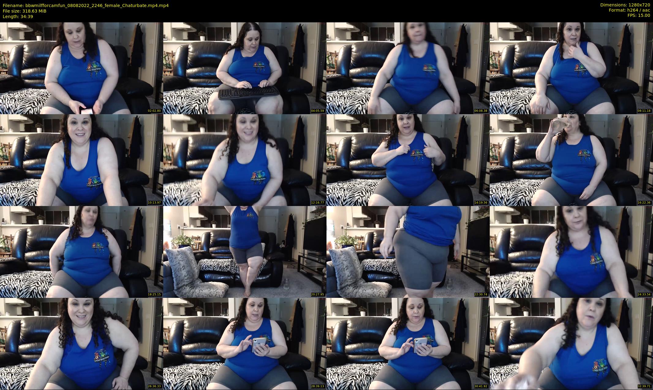 bbwmilfforcamfun — 35 minute Chaturbate female cam show recording, 720p, Aug 8, 2022