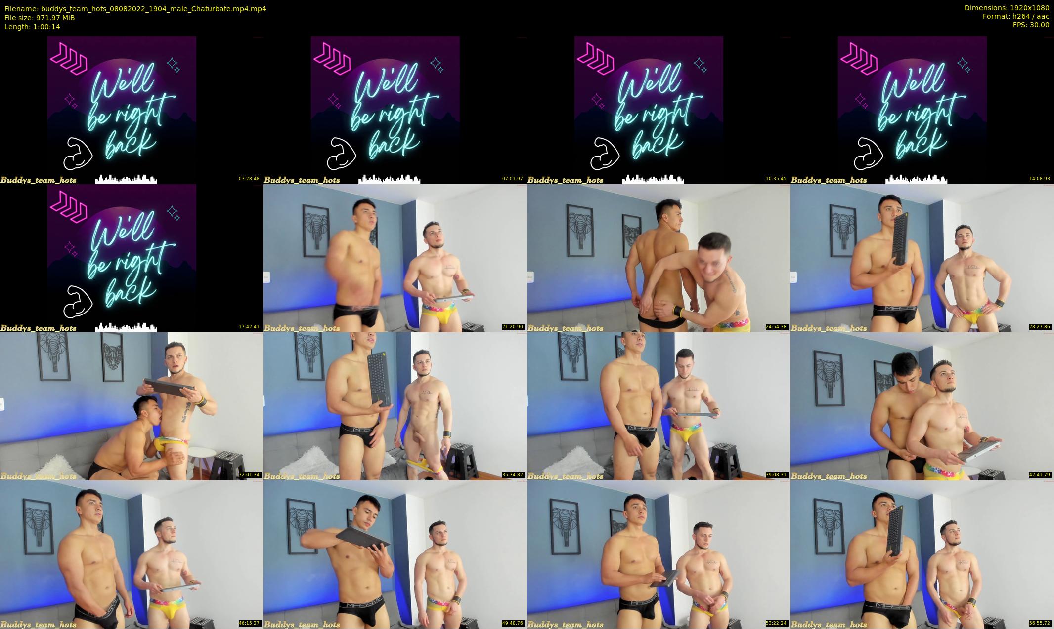 buddys_team_hots — 61 minute Chaturbate couple cam show recording, 1080p, Aug 8, 2022