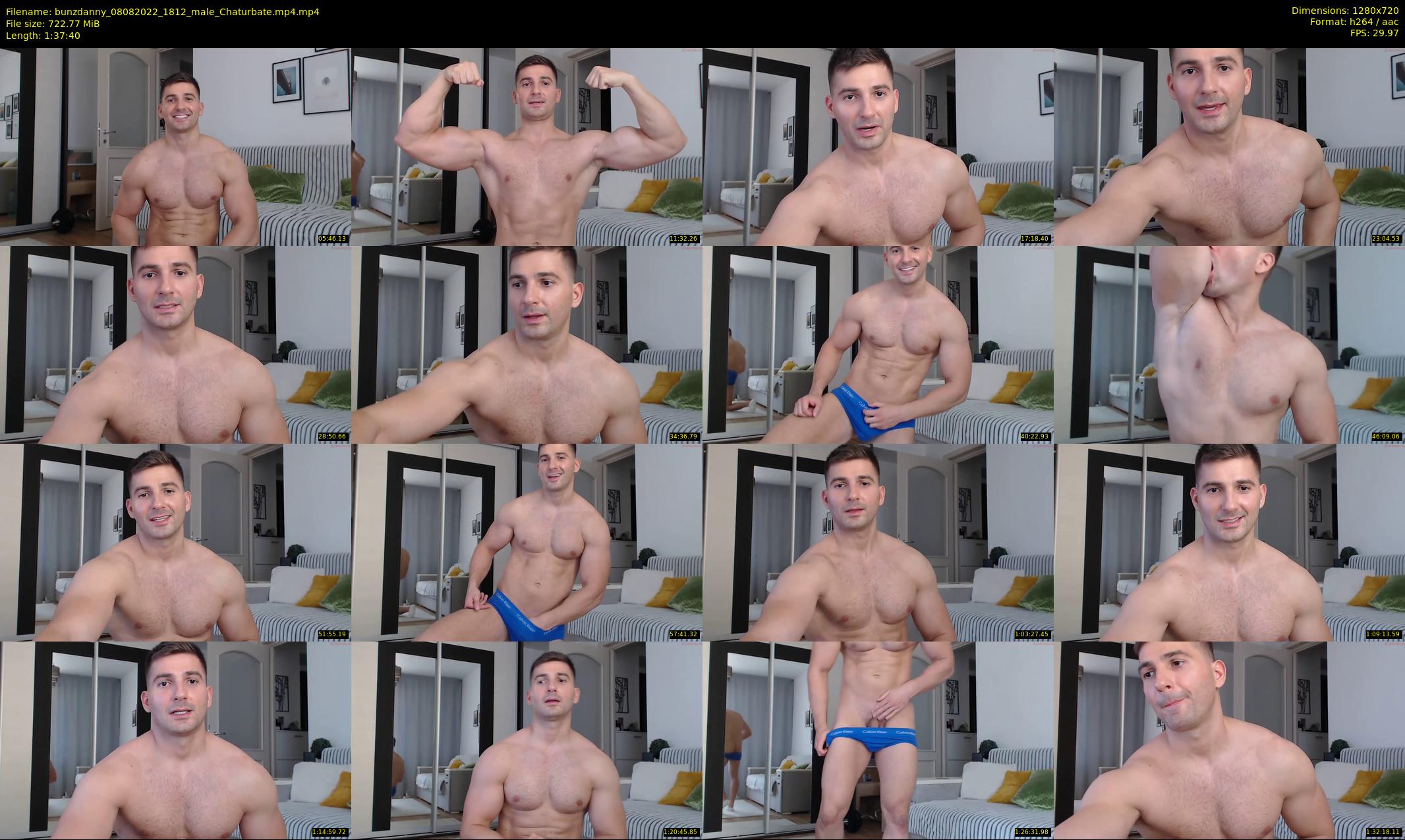 bunzdanny — 98 minute Chaturbate male cam show recording, 720p, Aug 8, 2022