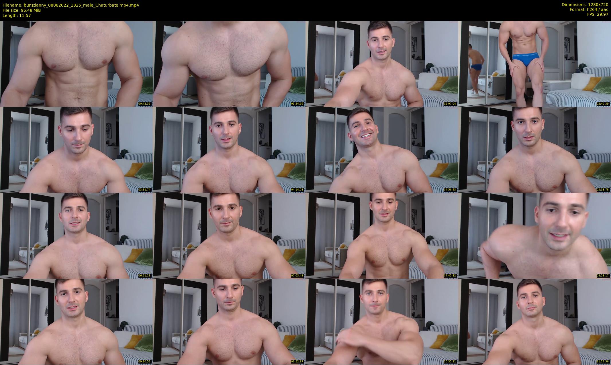 bunzdanny — 12 minute Chaturbate male cam show recording, 720p, Aug 8, 2022