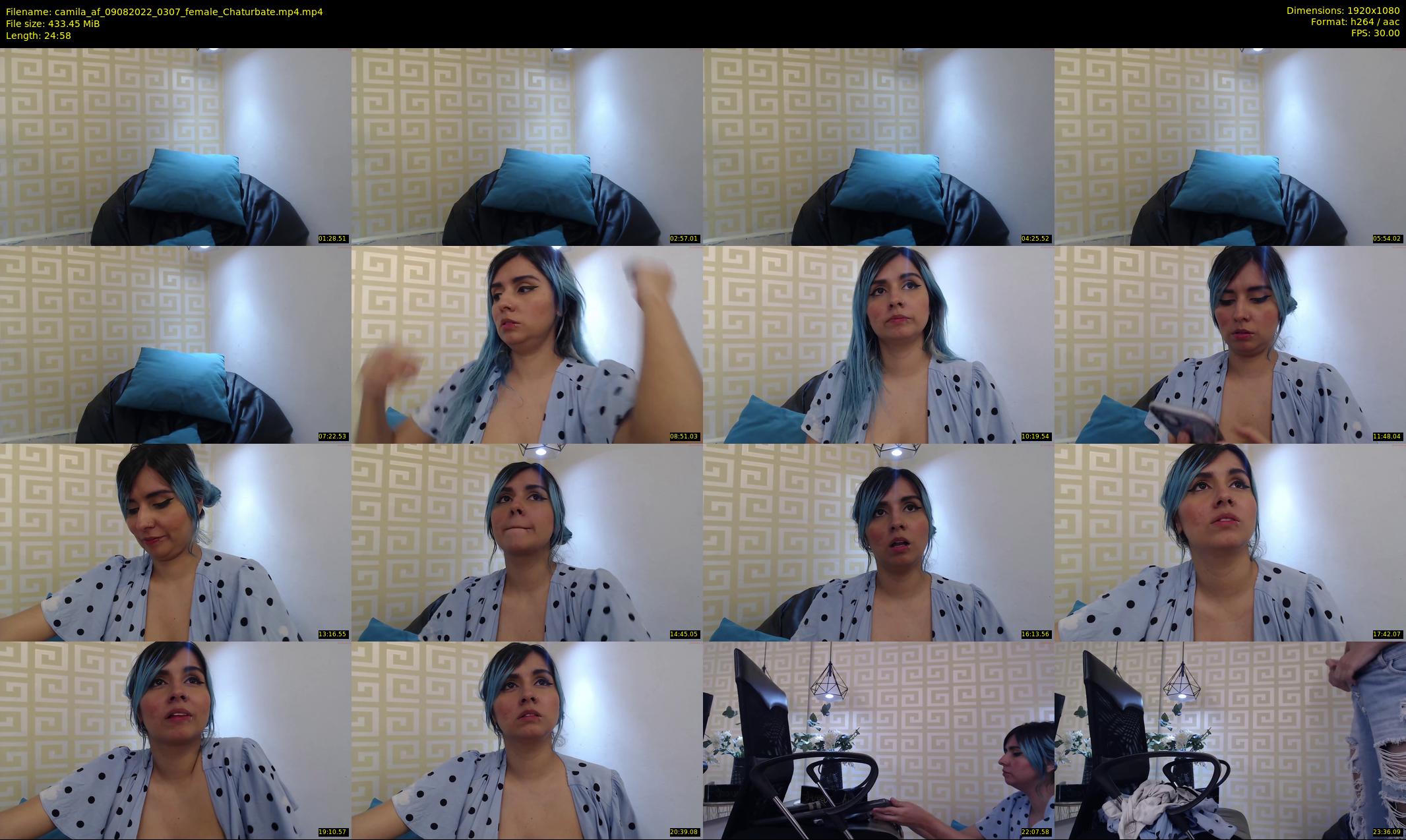 camila_af — 25 minute Chaturbate female cam show recording, 1080p, Aug 9, 2022