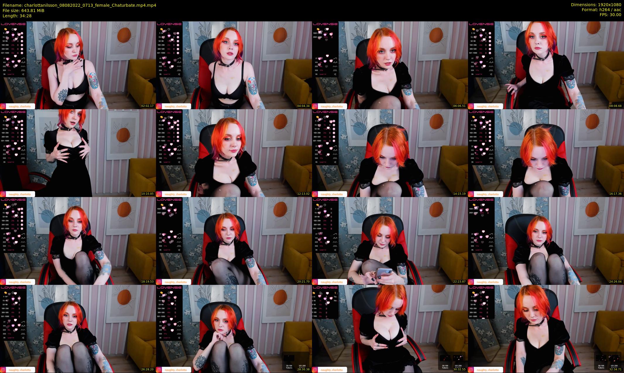 charlottanilsson — 35 minute Chaturbate female cam show recording, 1080p, Aug 8, 2022