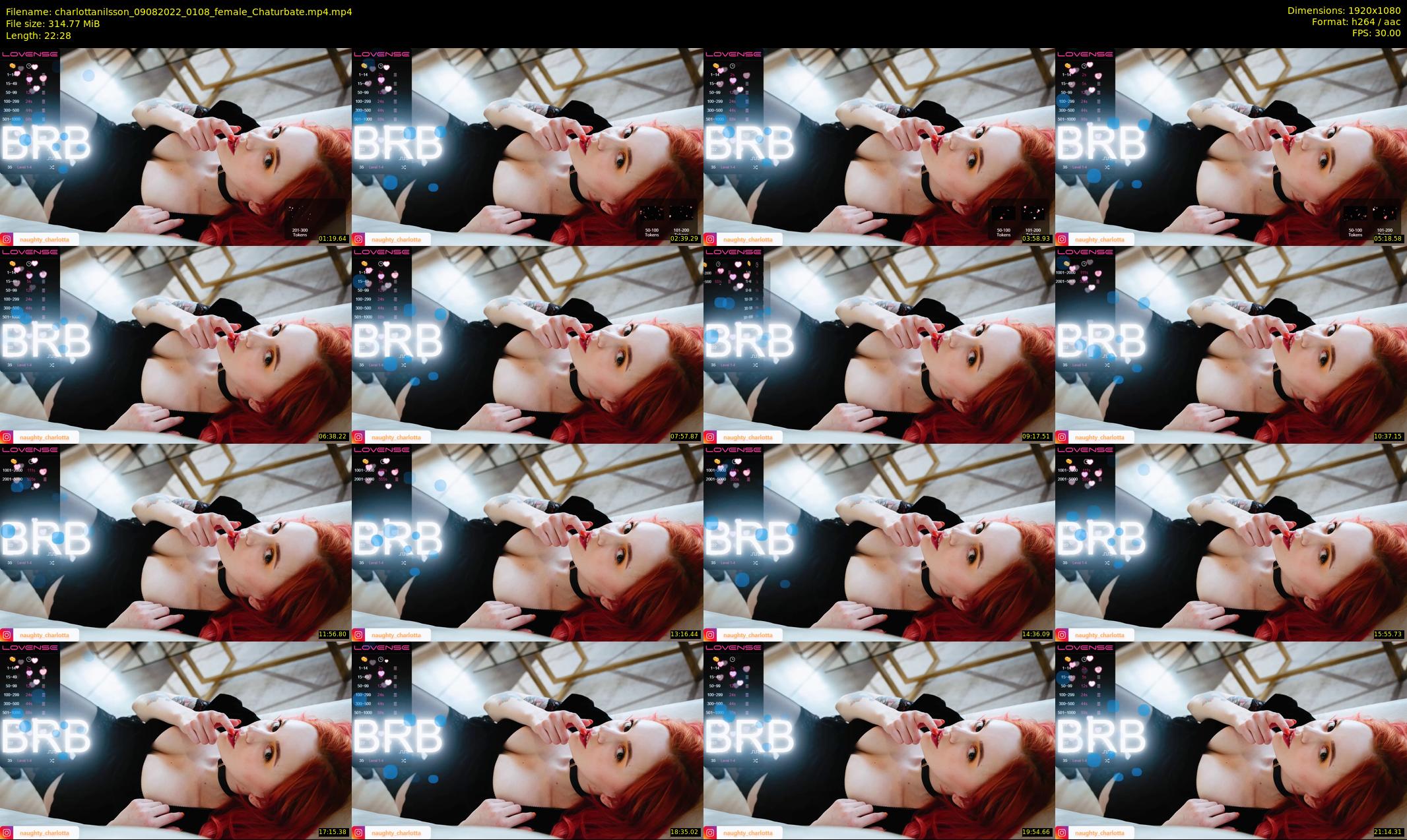 charlottanilsson — 23 minute Chaturbate female cam show recording, 1080p, Aug 9, 2022