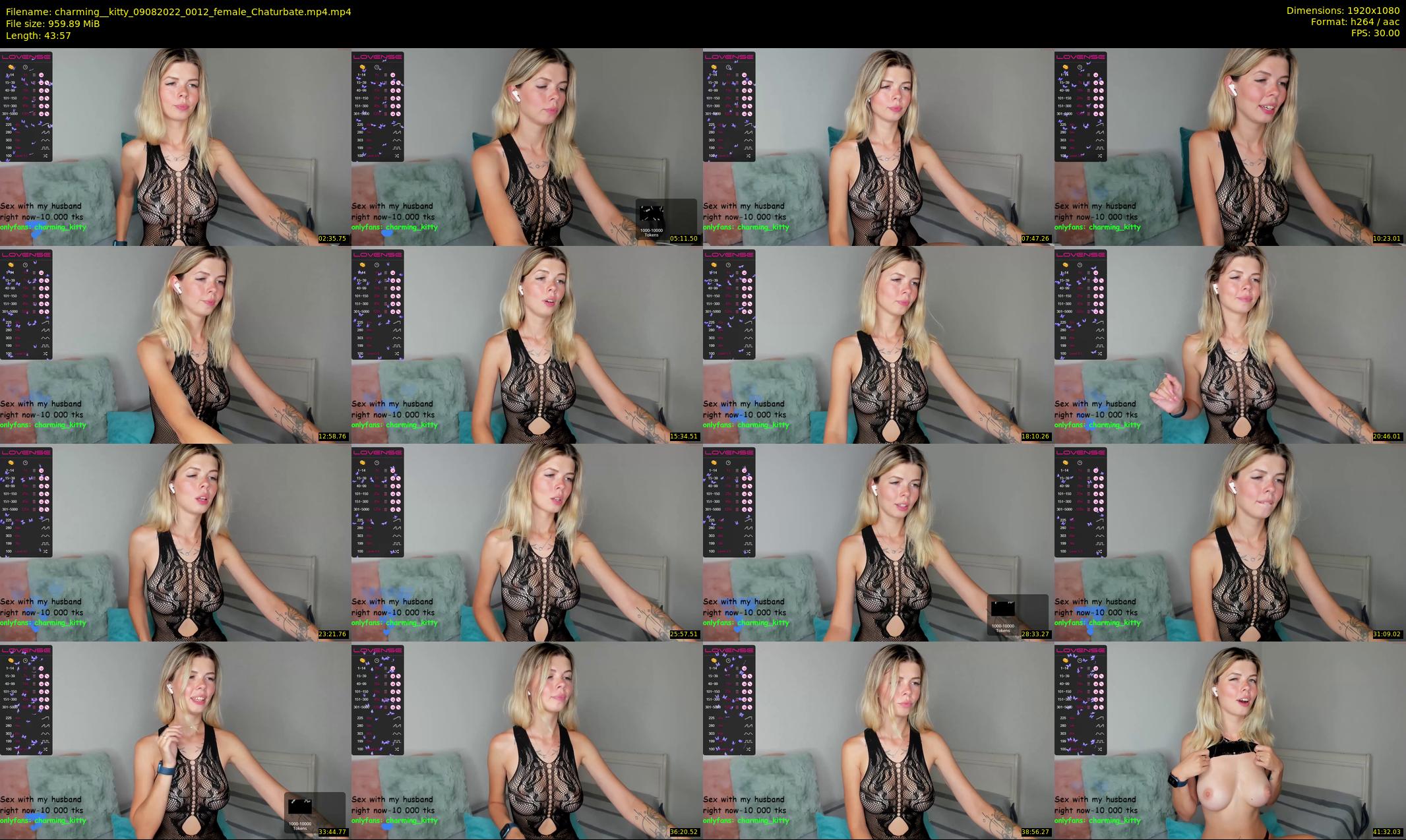 charming__kitty — 44 minute Chaturbate female cam show recording, 1080p, Aug 9, 2022