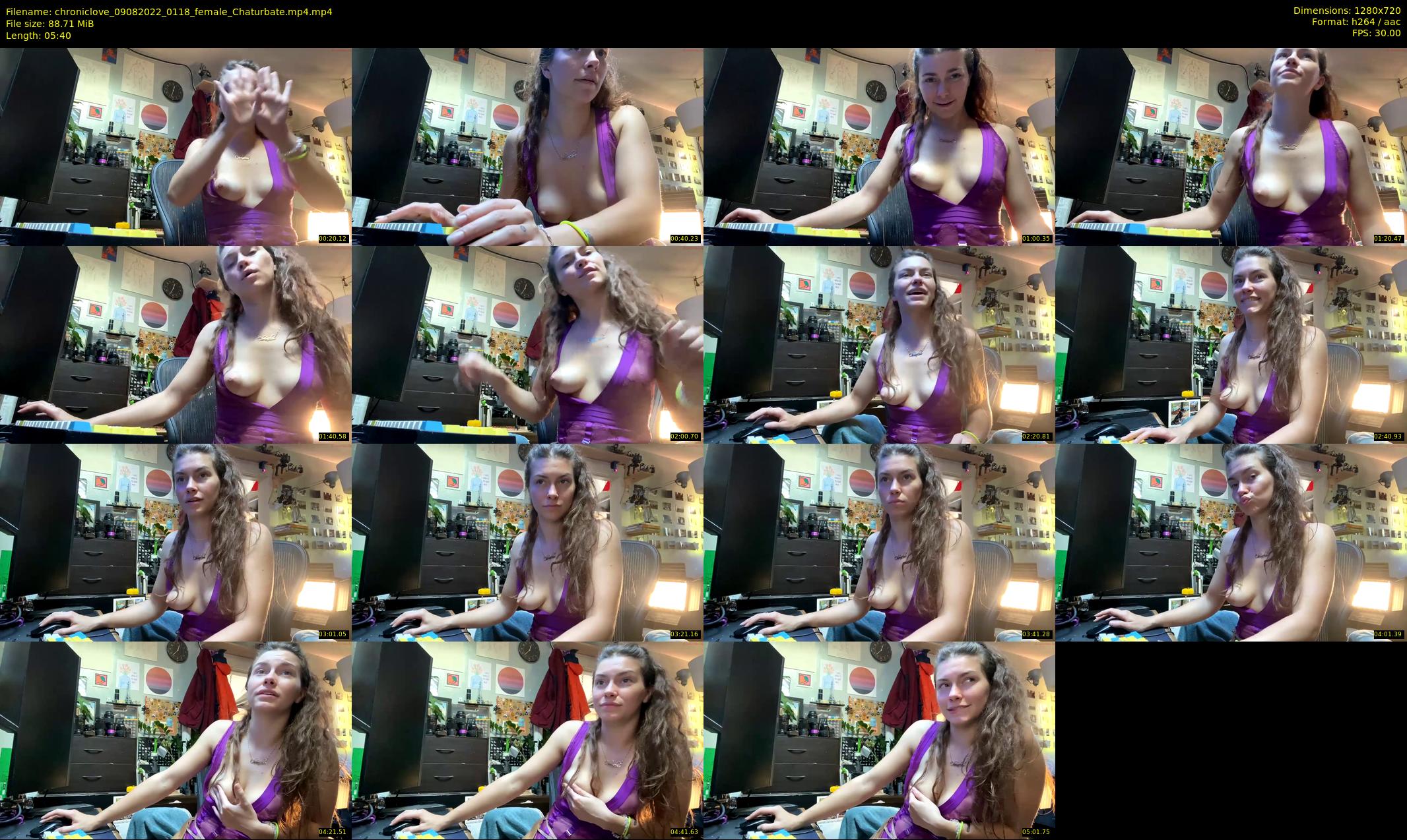 chroniclove — 6 minute Chaturbate female cam show recording, 720p, Aug 9, 2022