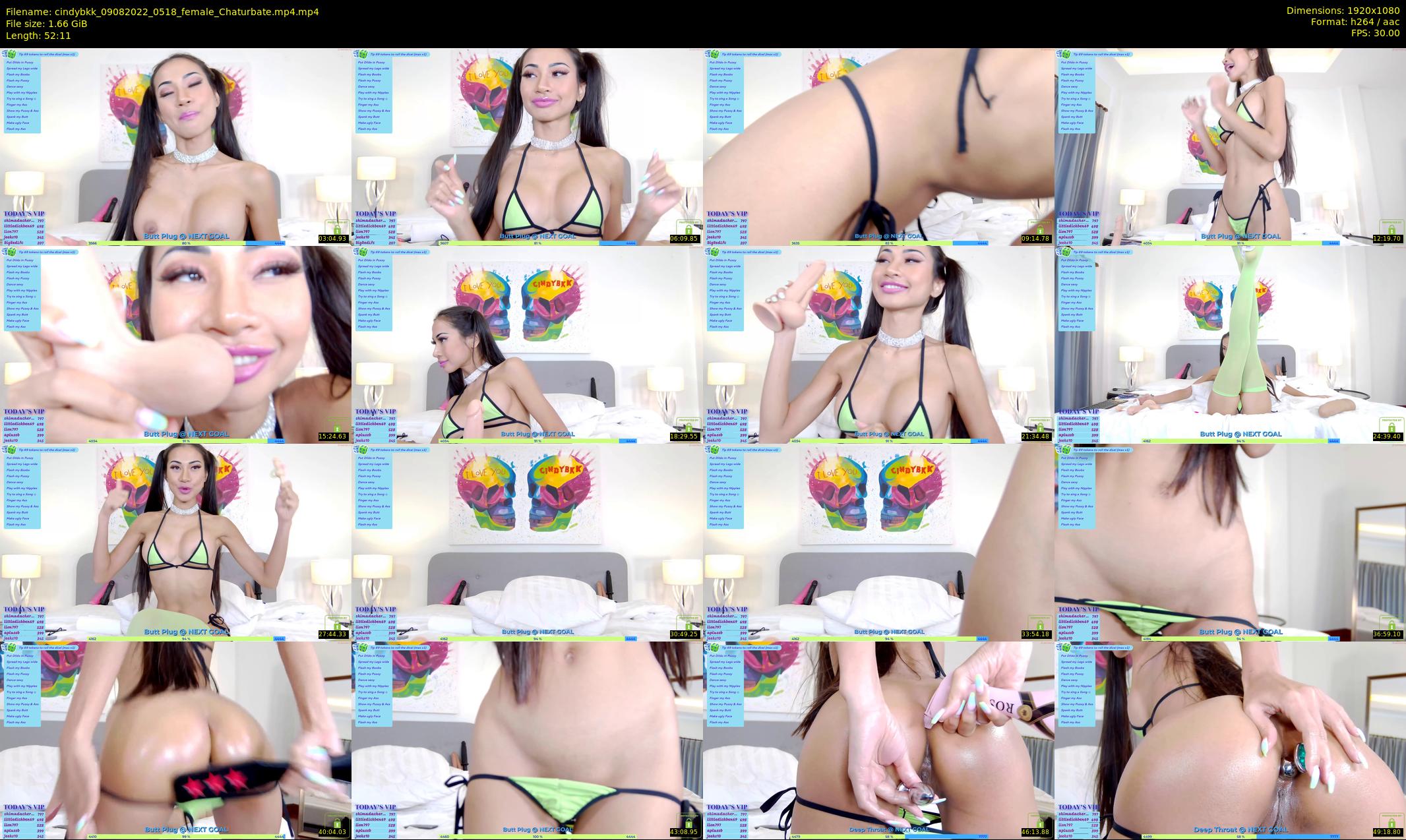 cindybkk — 53 minute Chaturbate female cam show recording, 1080p, Aug 9, 2022