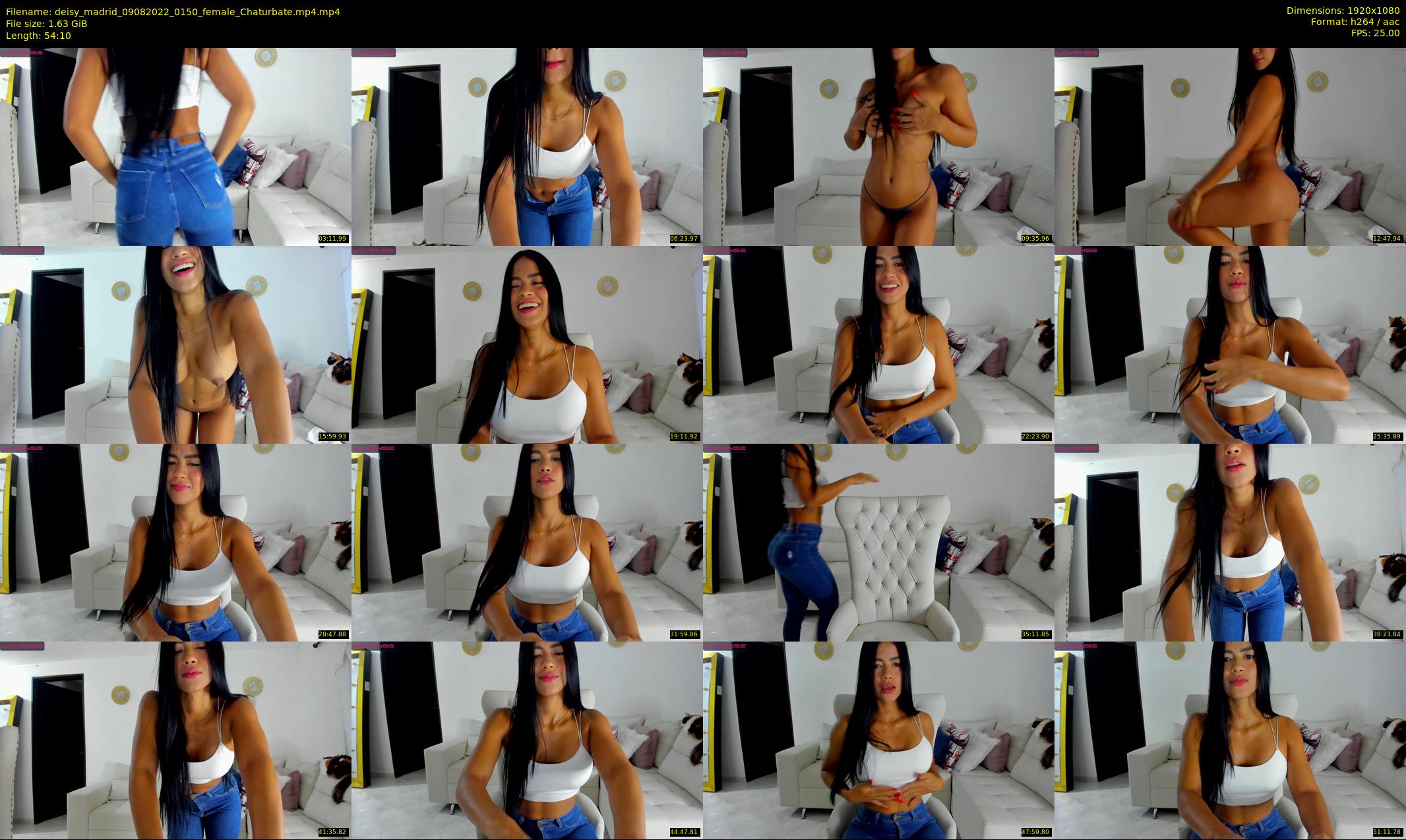 deisy_madrid — 55 minute Chaturbate female cam show recording, 1080p, Aug 9, 2022