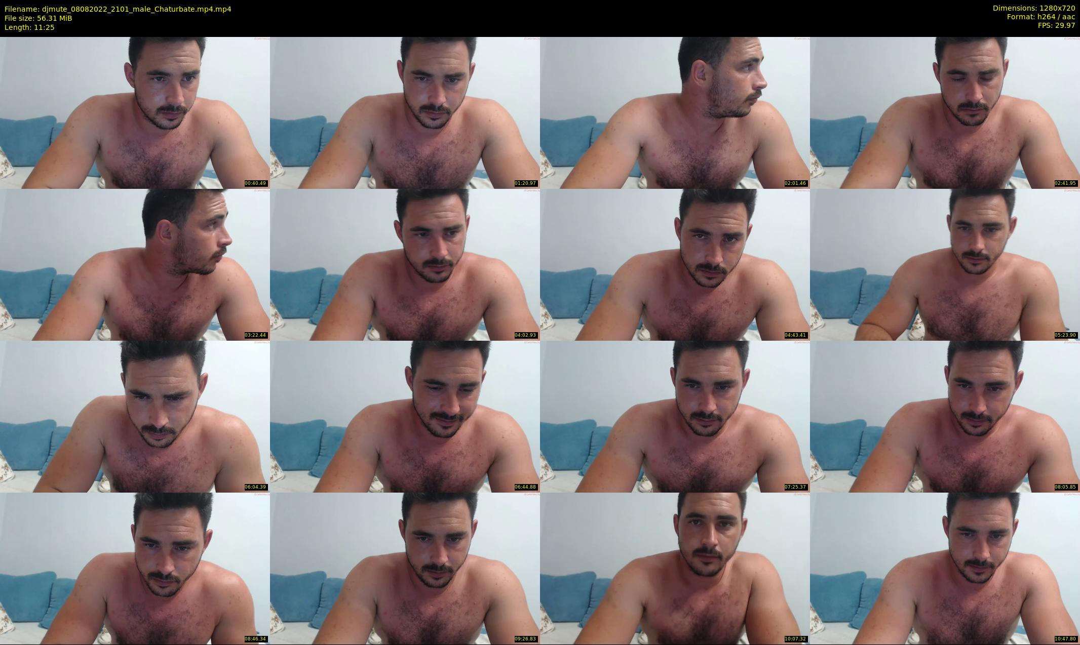 djmute — 12 minute Chaturbate male cam show recording, 720p, Aug 8, 2022