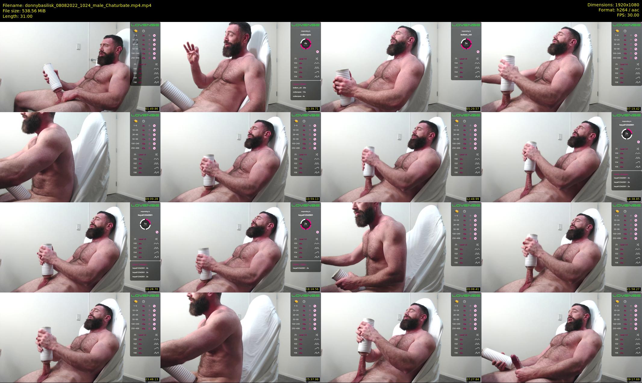donnybasilisk — 31 minute Chaturbate male cam show recording, 1080p, Aug 8, 2022