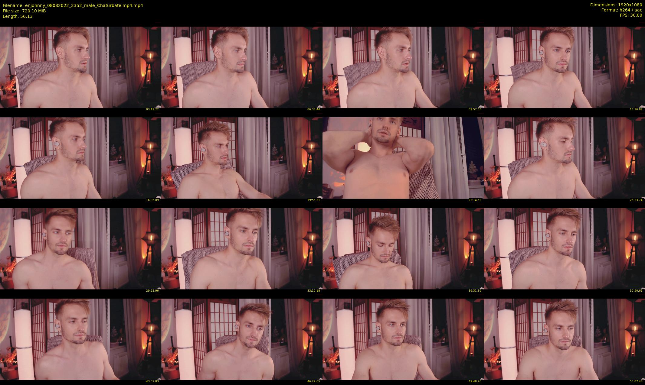 enjohnny — 57 minute Chaturbate male cam show recording, 1080p, Aug 8, 2022