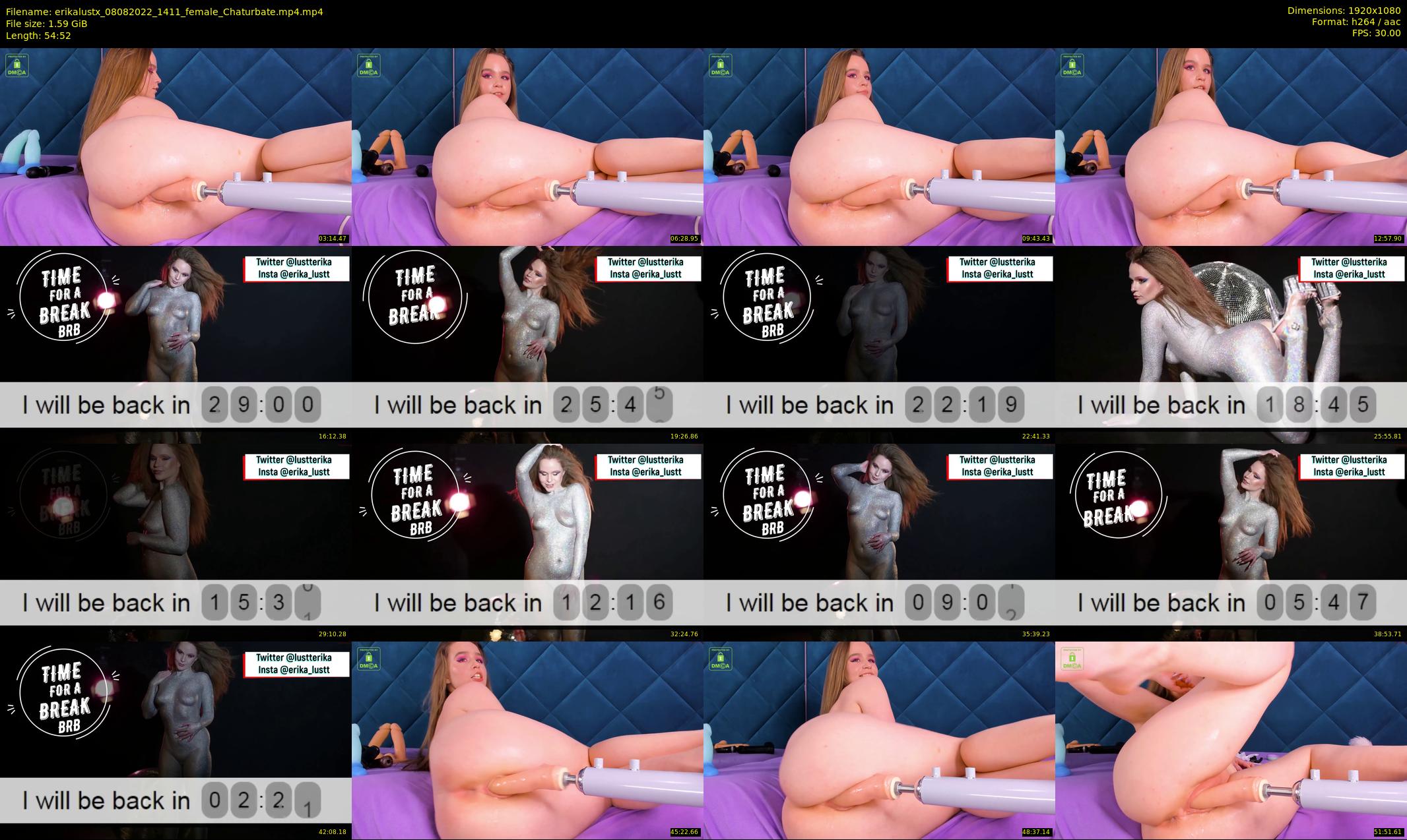 erikalustx — 55 minute Chaturbate female cam show recording, 1080p, Aug 8, 2022