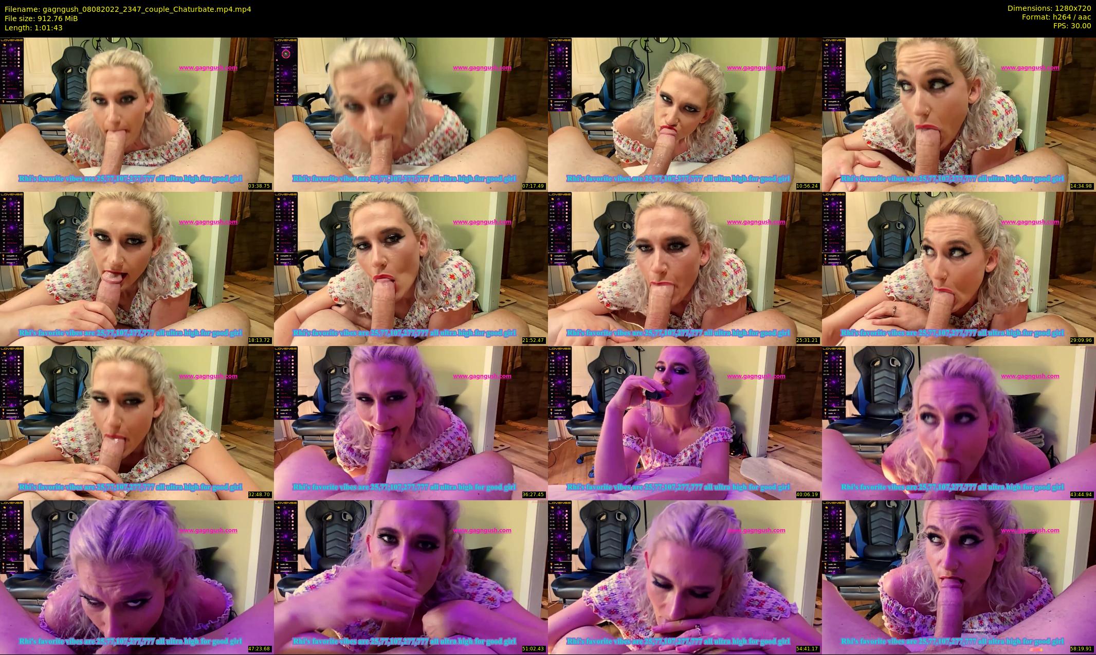 gagngush — 62 minute Chaturbate couple cam show recording, 720p, Aug 8, 2022