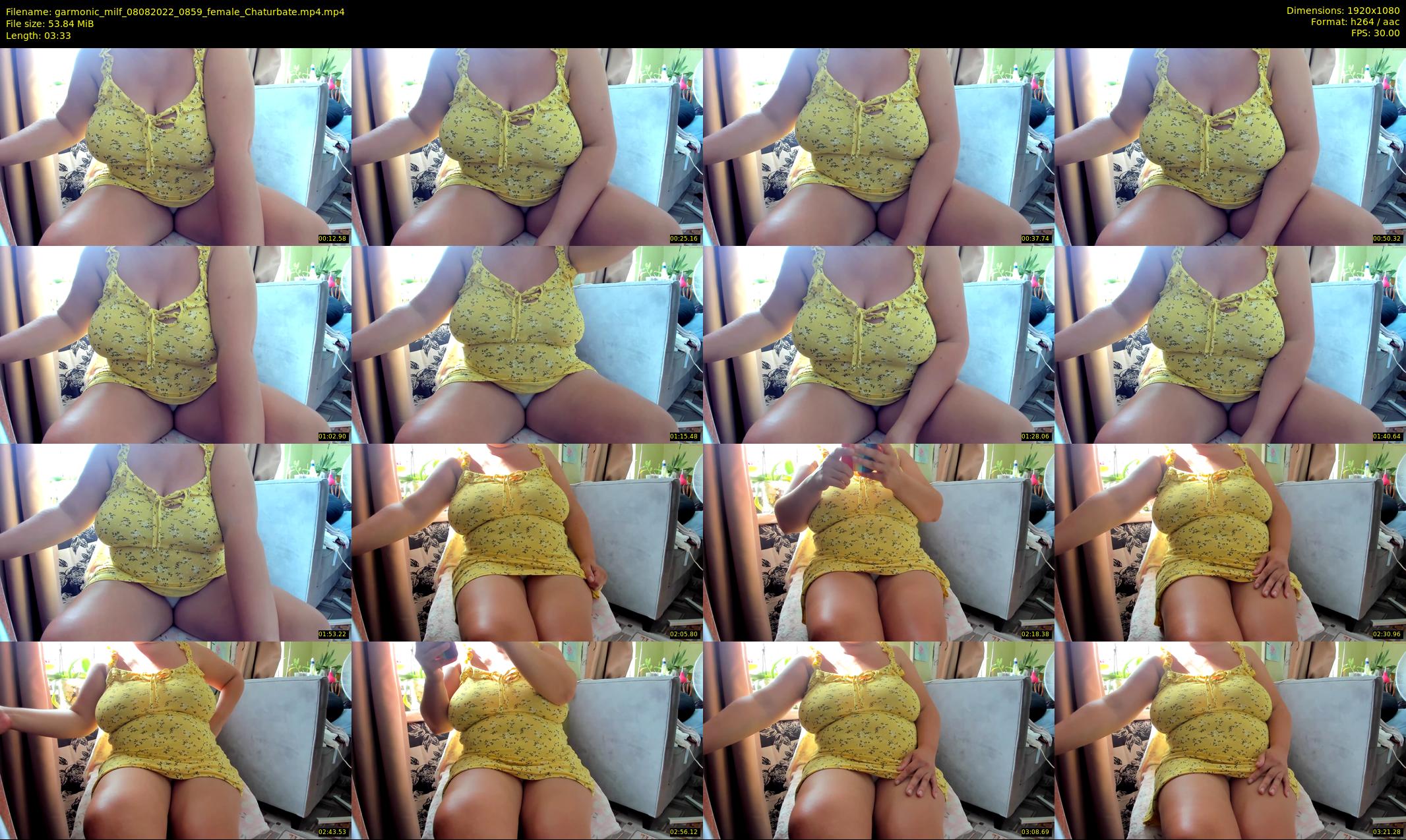 garmonic_milf — 4 minute Chaturbate female cam show recording, 1080p, Aug 8, 2022