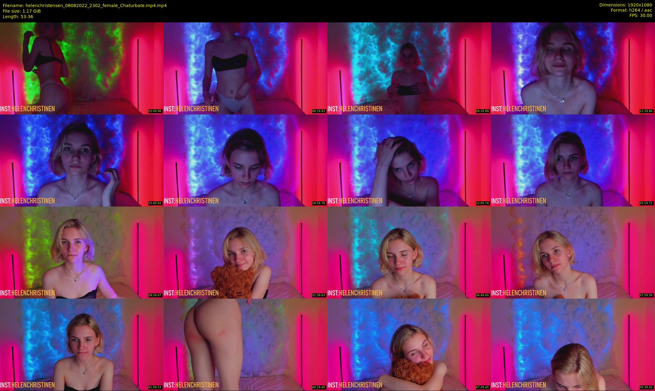 helenchristensen — 54 minute Chaturbate female cam show recording, 1080p, Aug 8, 2022