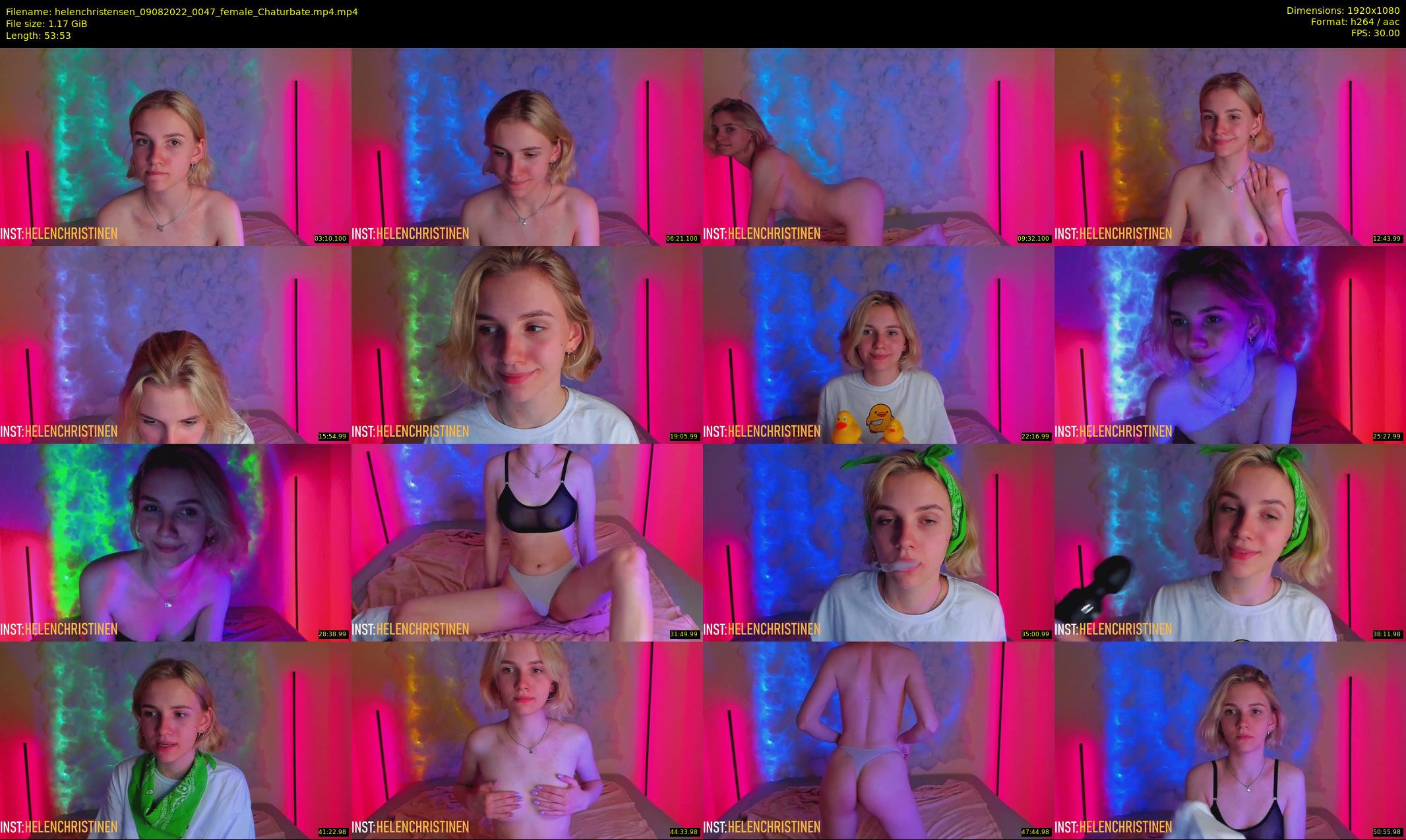 helenchristensen — 54 minute Chaturbate female cam show recording, 1080p, Aug 9, 2022