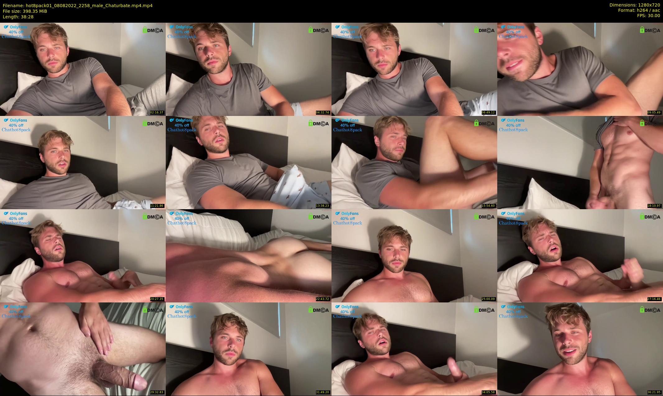 hot8pack01 — 39 minute Chaturbate male cam show recording, 720p, Aug 8, 2022