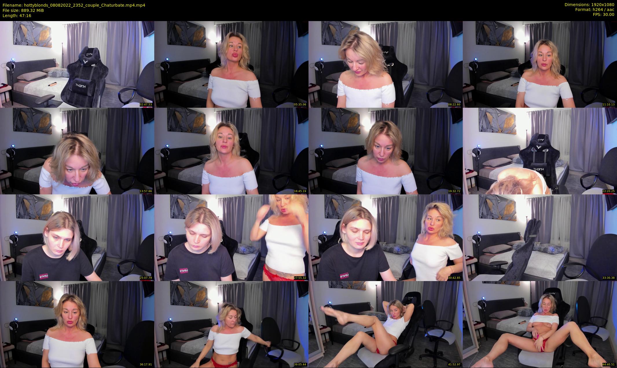 hottyblonds — 48 minute Chaturbate couple cam show recording, 1080p, Aug 8, 2022